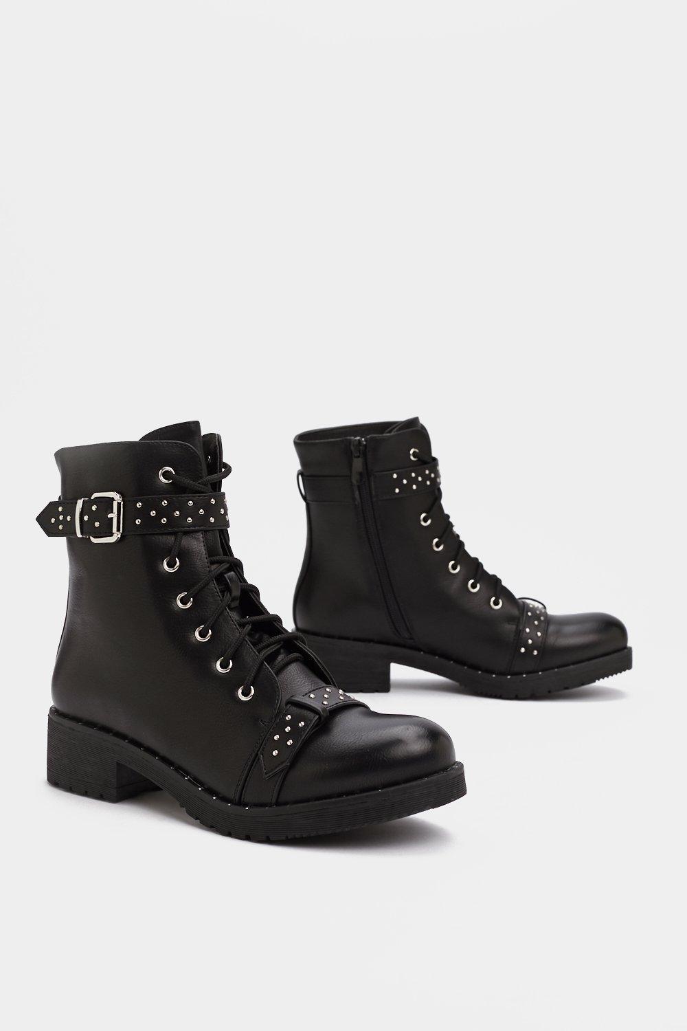 nasty gal combat boots