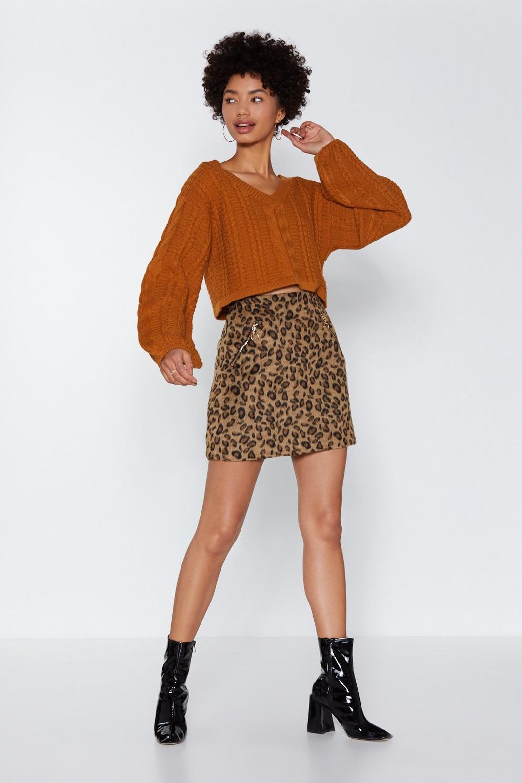 Something Right Meow Leopard Skirt image number 1