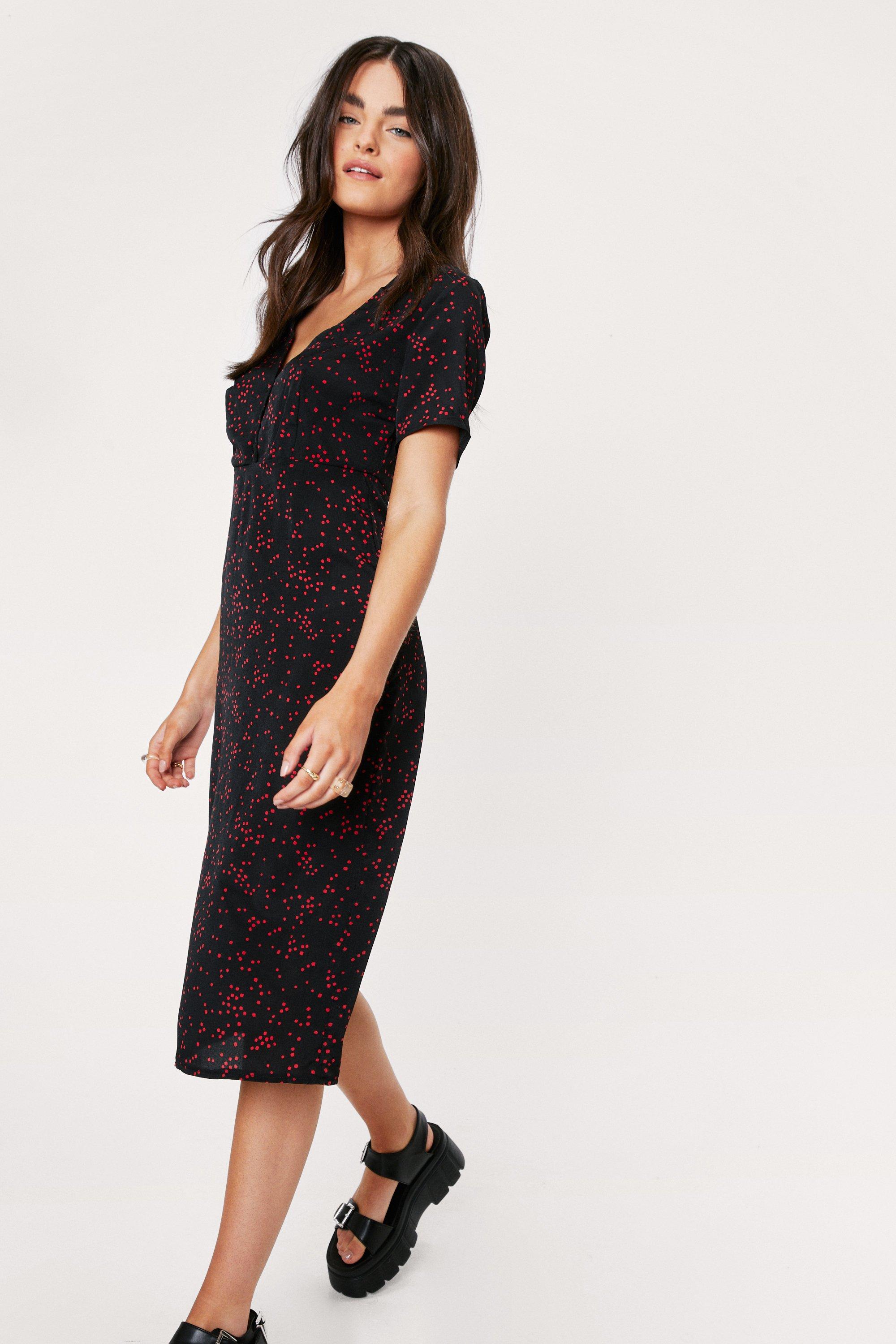 polka dot dress nasty gal