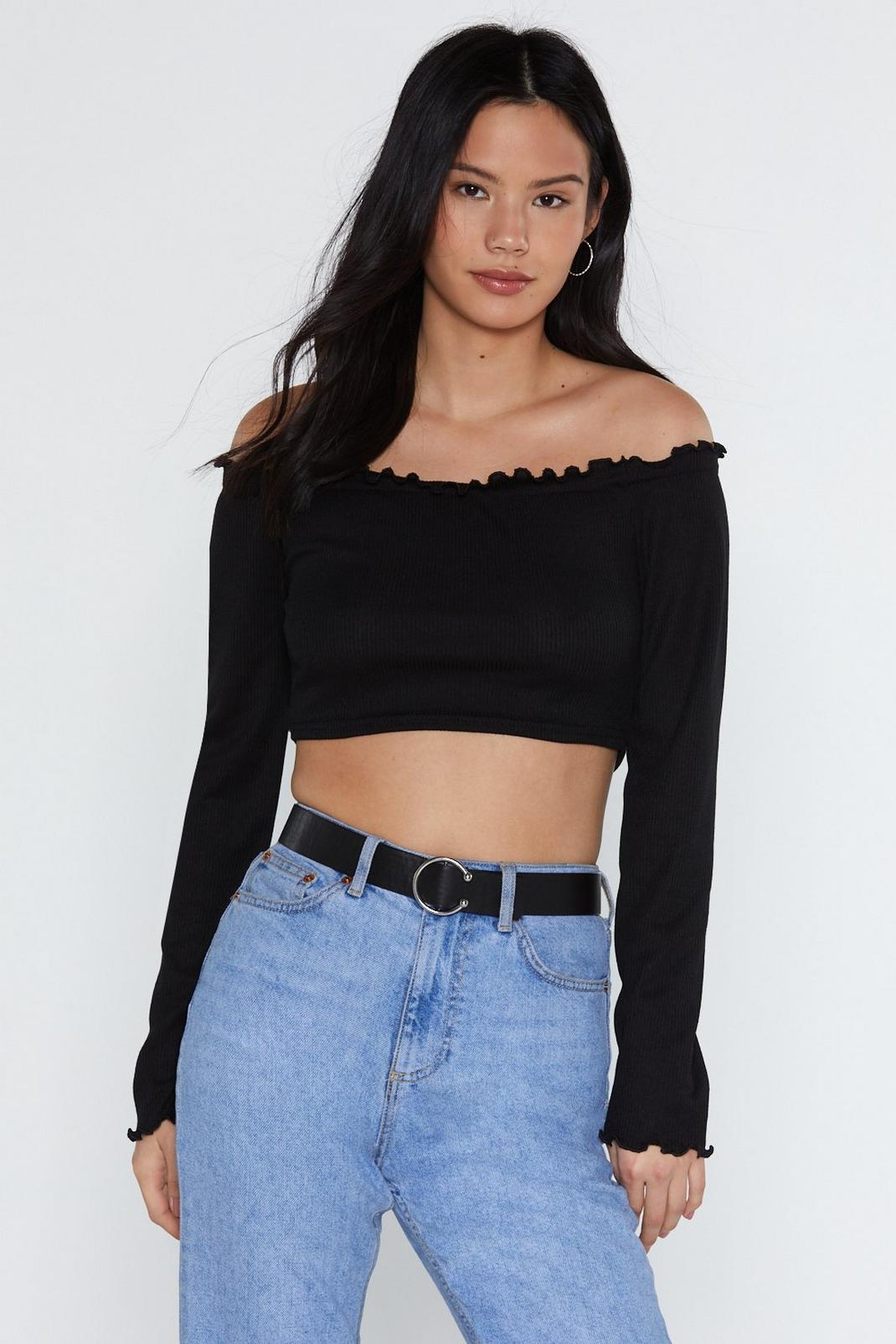 So Edgy Off-the-Shoulder Top | Nasty Gal