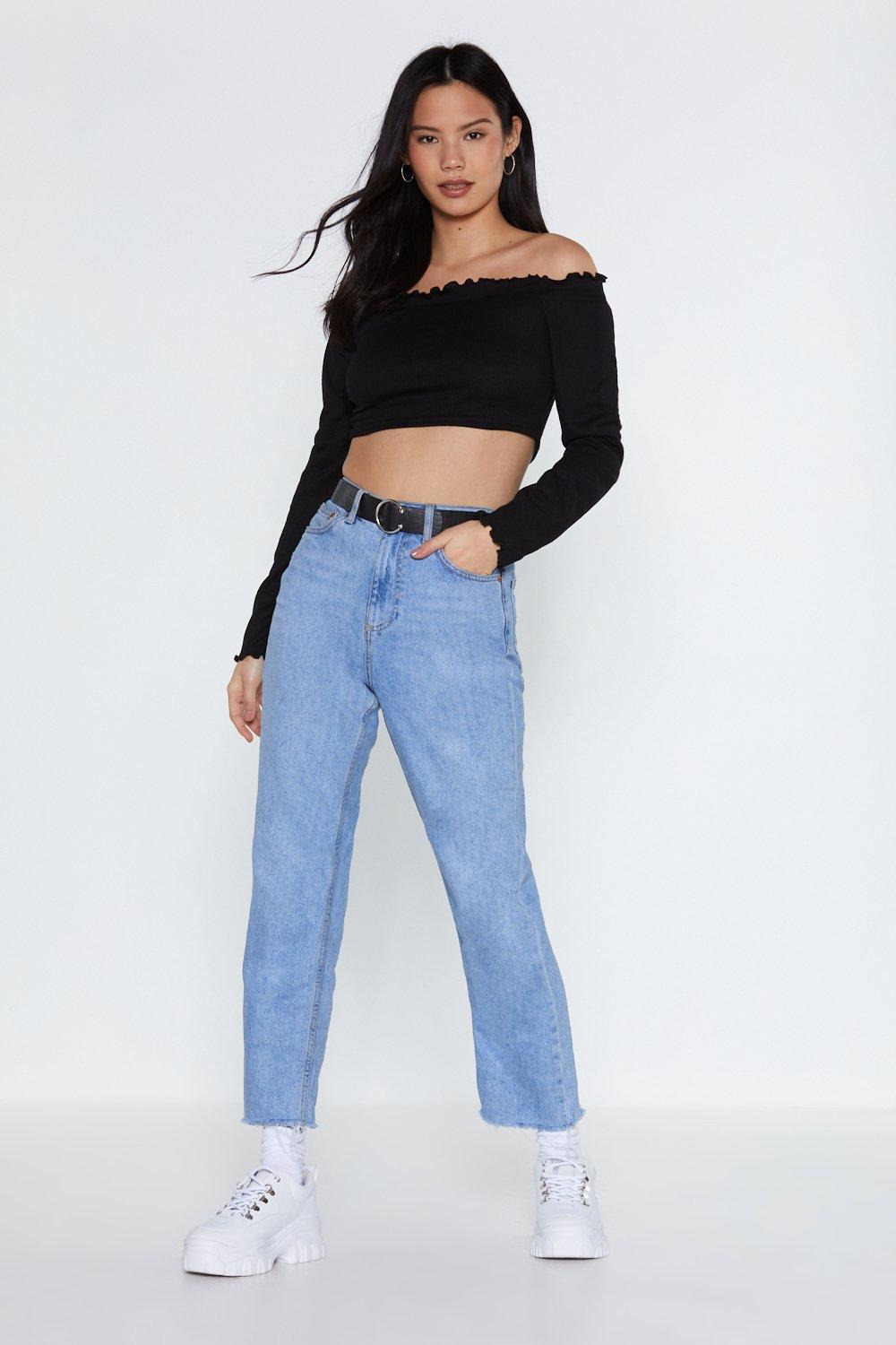 Nasty gal off the shoulder top cheap