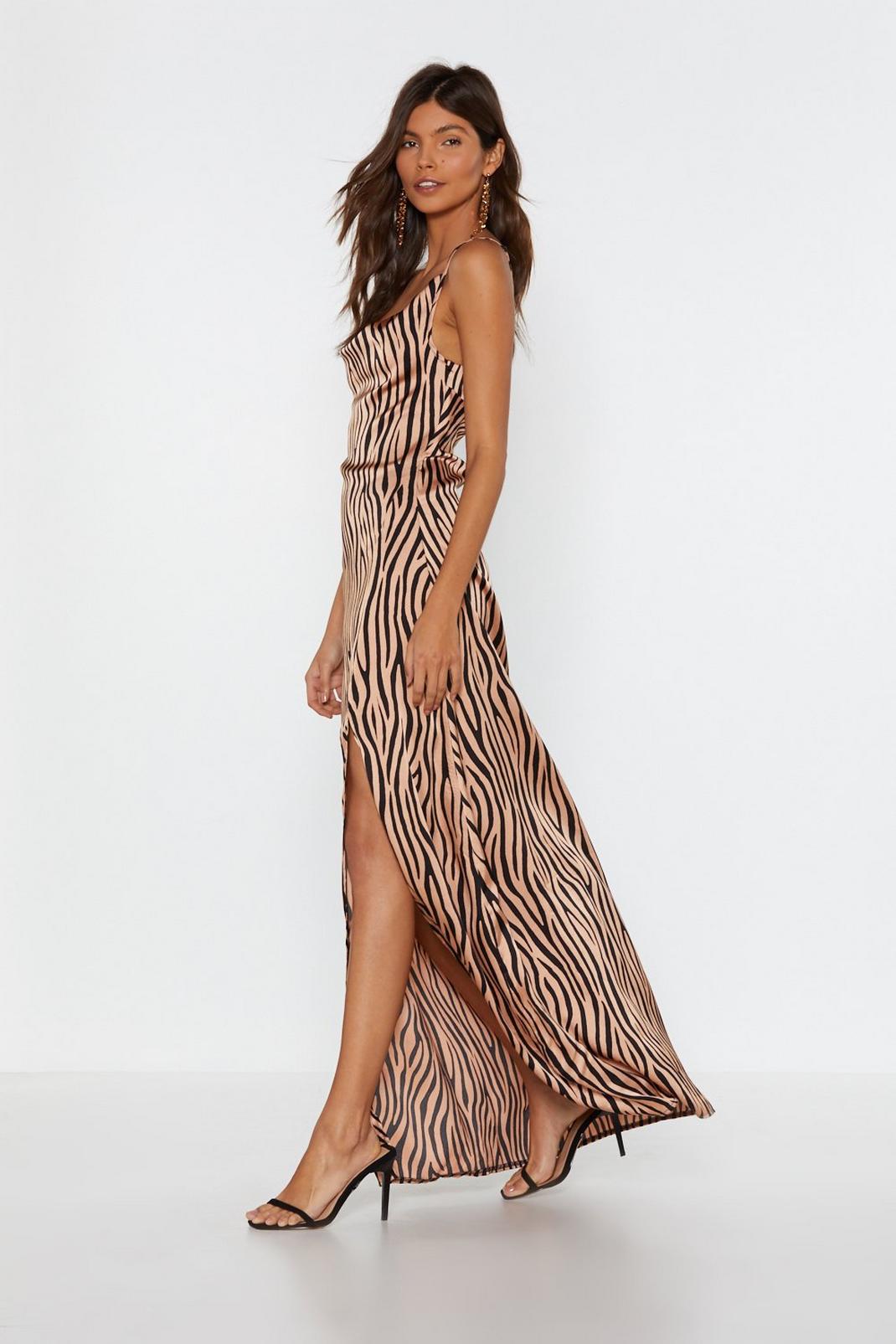 It's Not All Black and White Zebra Dress image number 1