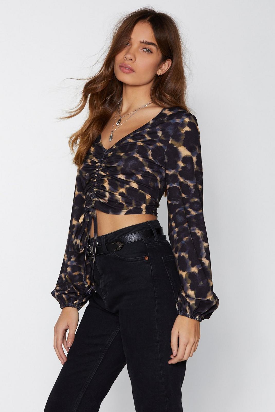 You Can't Spot Me Loving You Leopard Top image number 1