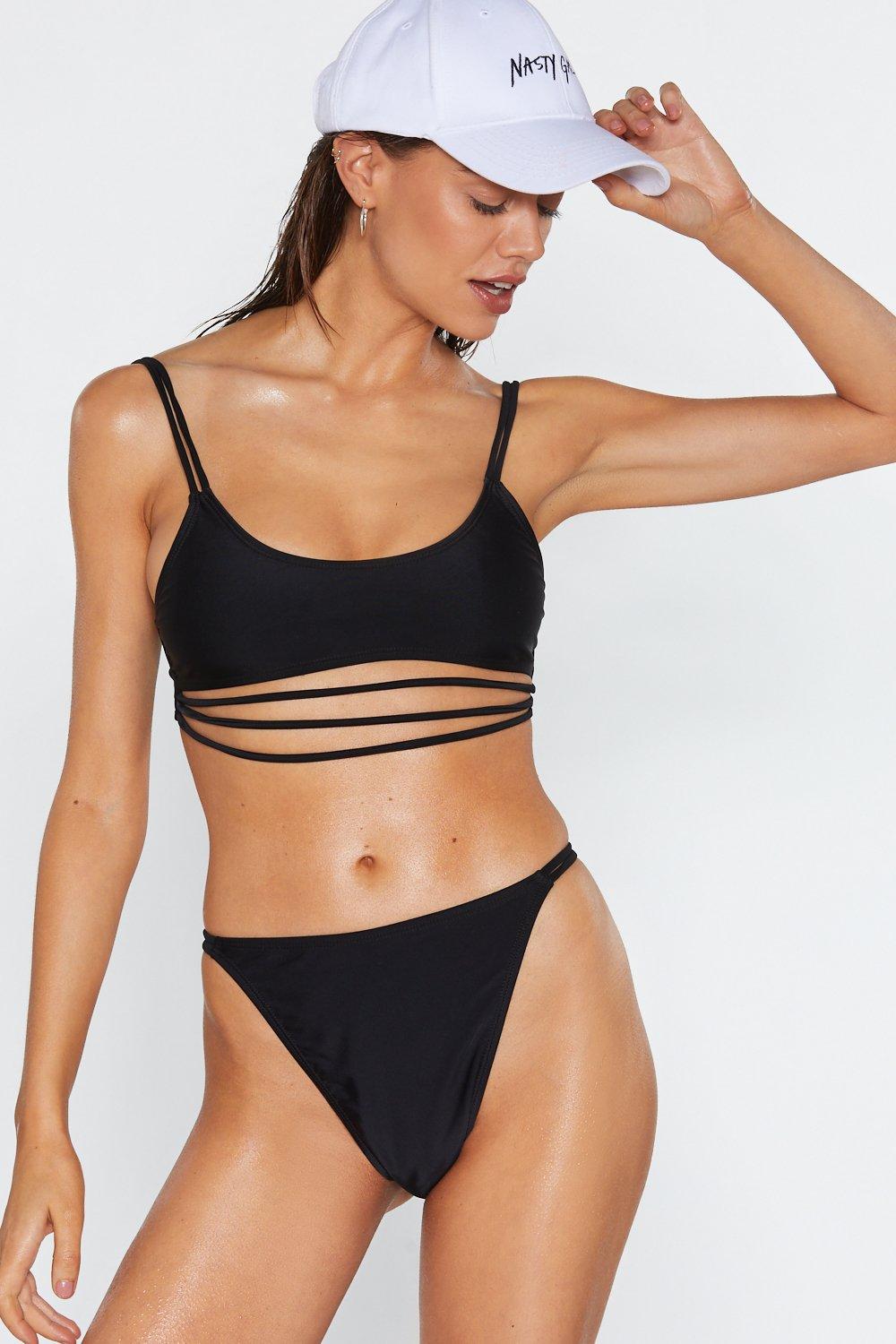 strappy bikini set