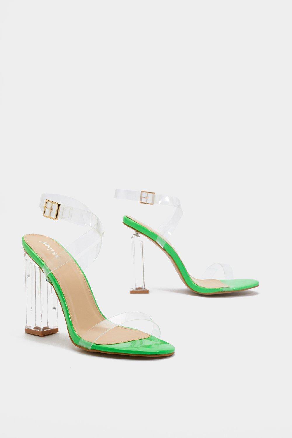 Let s Be Clear Neon Heel