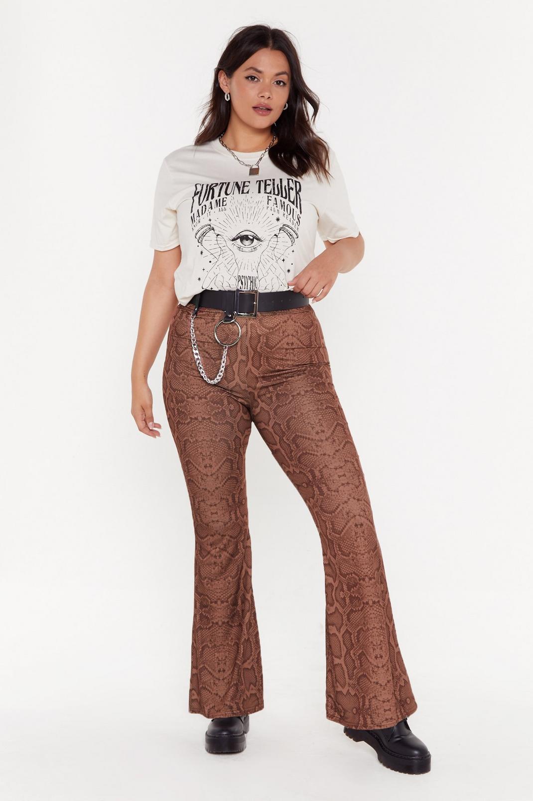 Snake What's Yours Flare Trousers image number 1