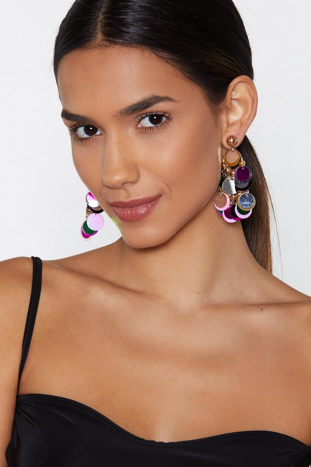 I Wish You Were Ear Sequin Earrings image number 1