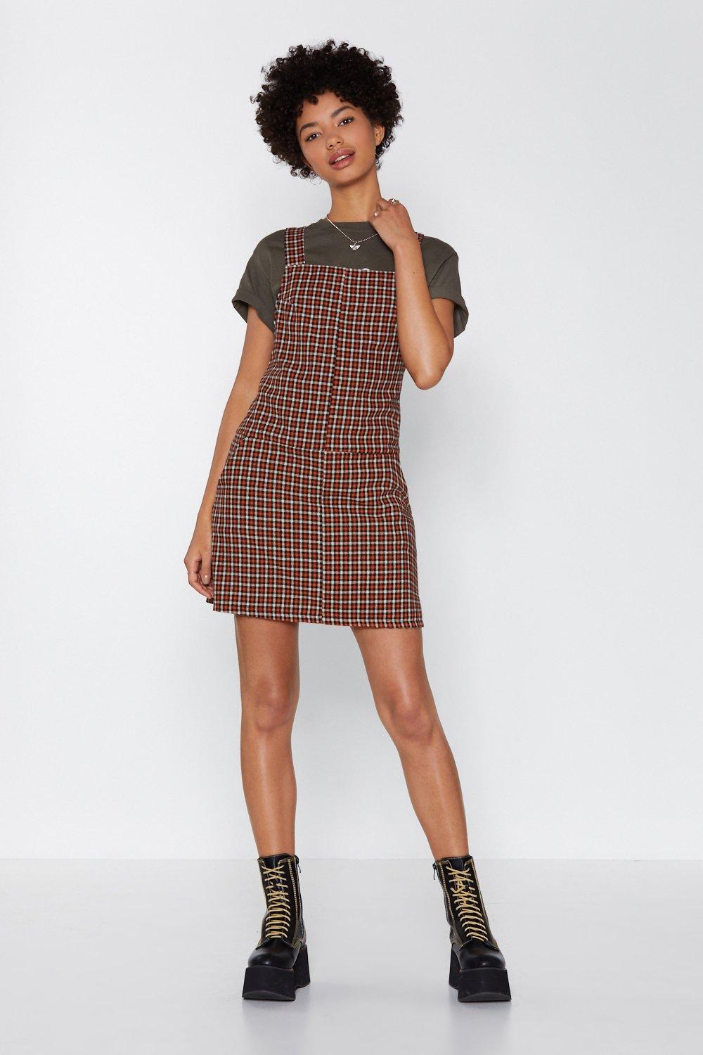 nasty gal pinafore dress