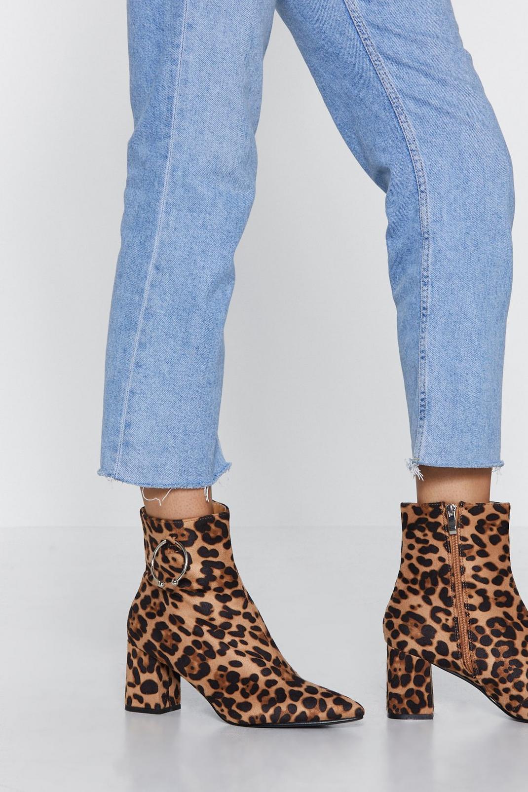 Come to a Spot Leopard Boot image number 1