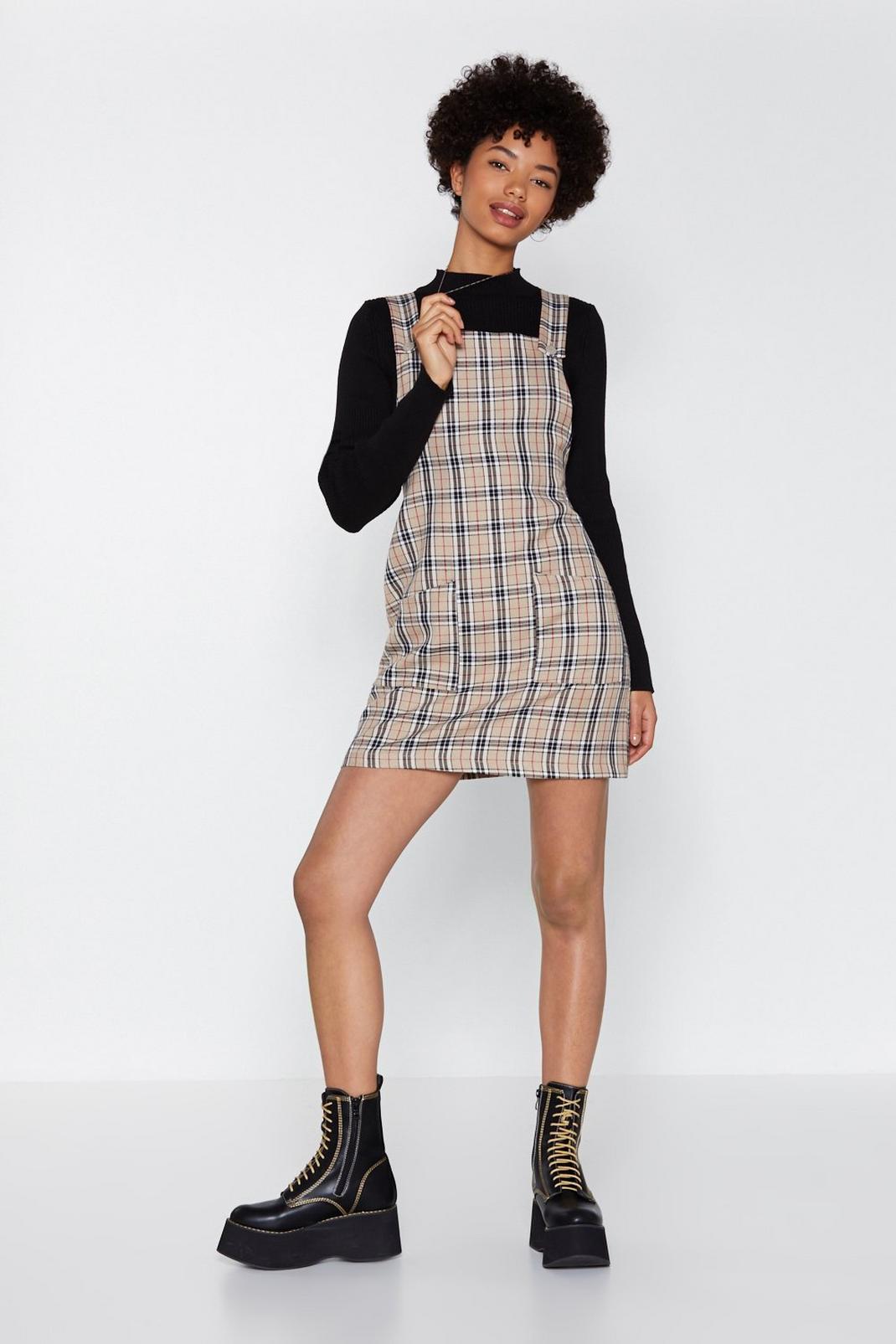 Let's Take a Rain Check Pinafore Dress image number 1