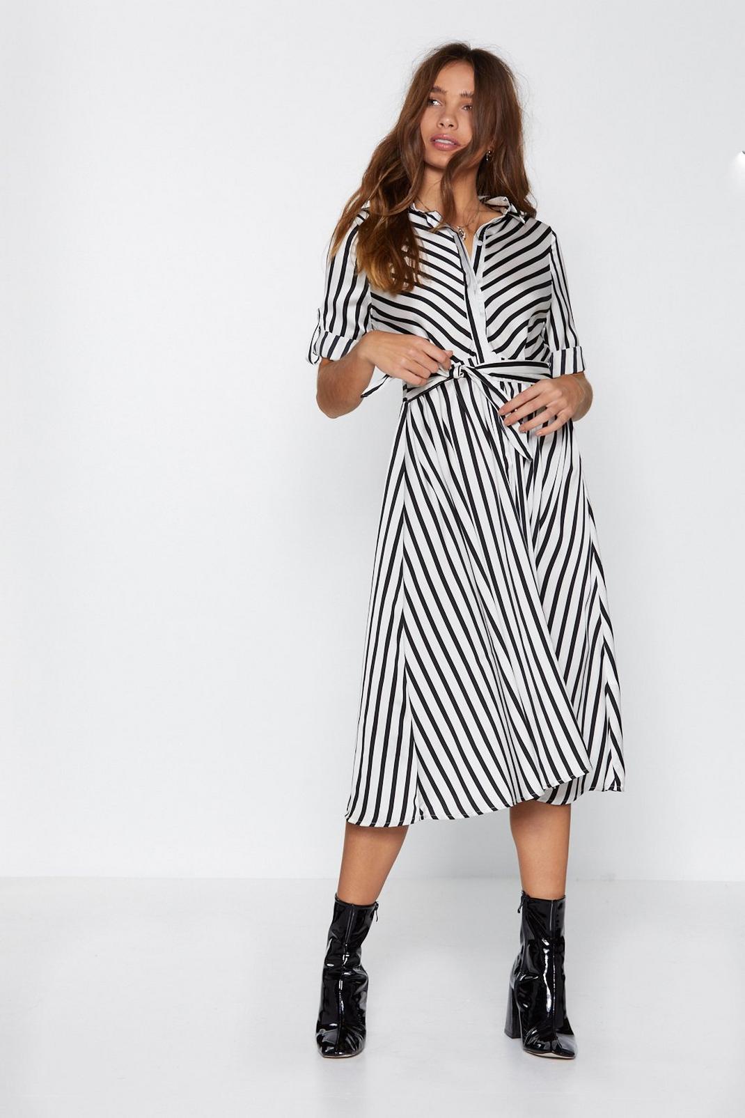 American Dream Striped Midi Dress image number 1
