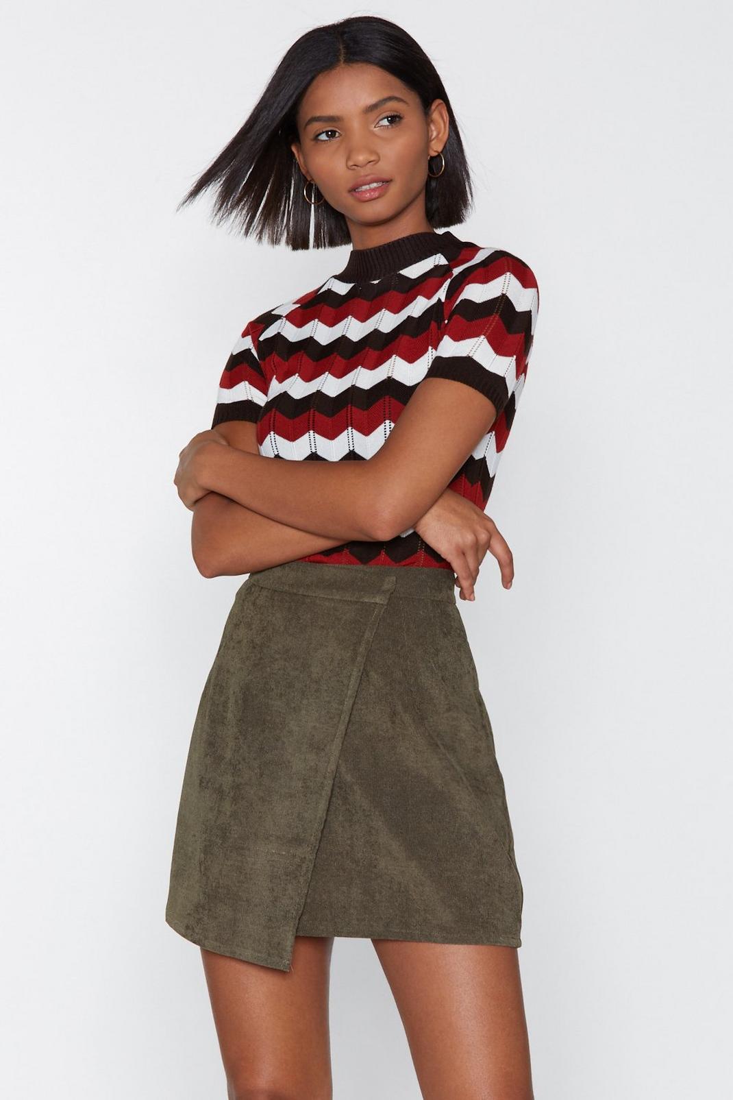 Gimme a Wrap Dance Corduroy Skirt image number 1