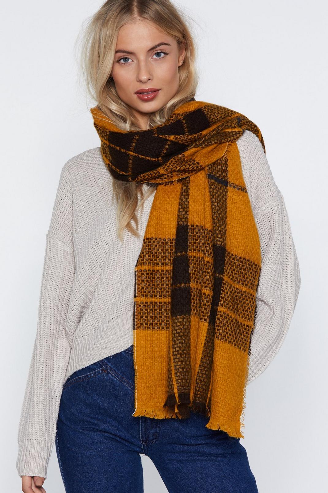 Check Out Time Plaid Scarf image number 1