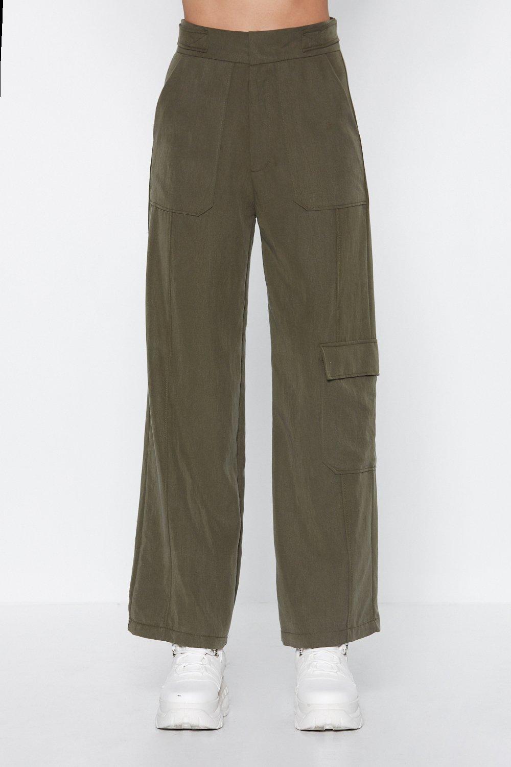 Jump in the Cargo Wide-Leg Pants