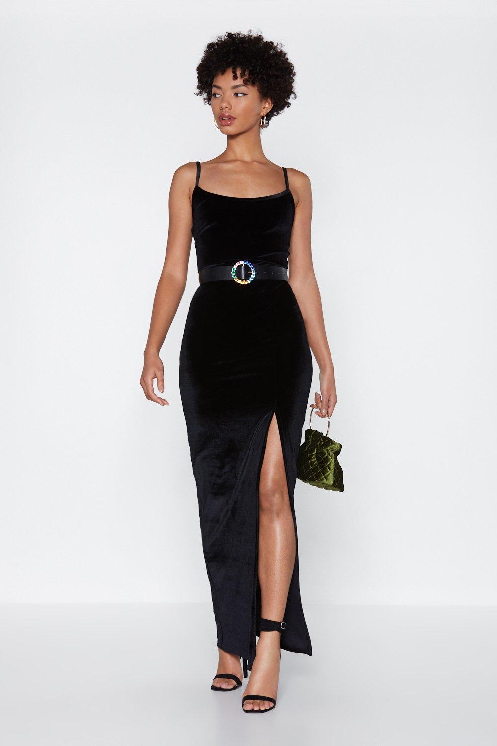 nasty gal velvet dress
