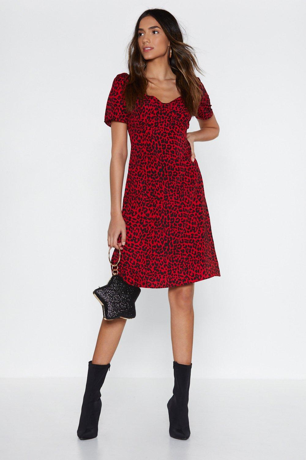 red cha cha dress