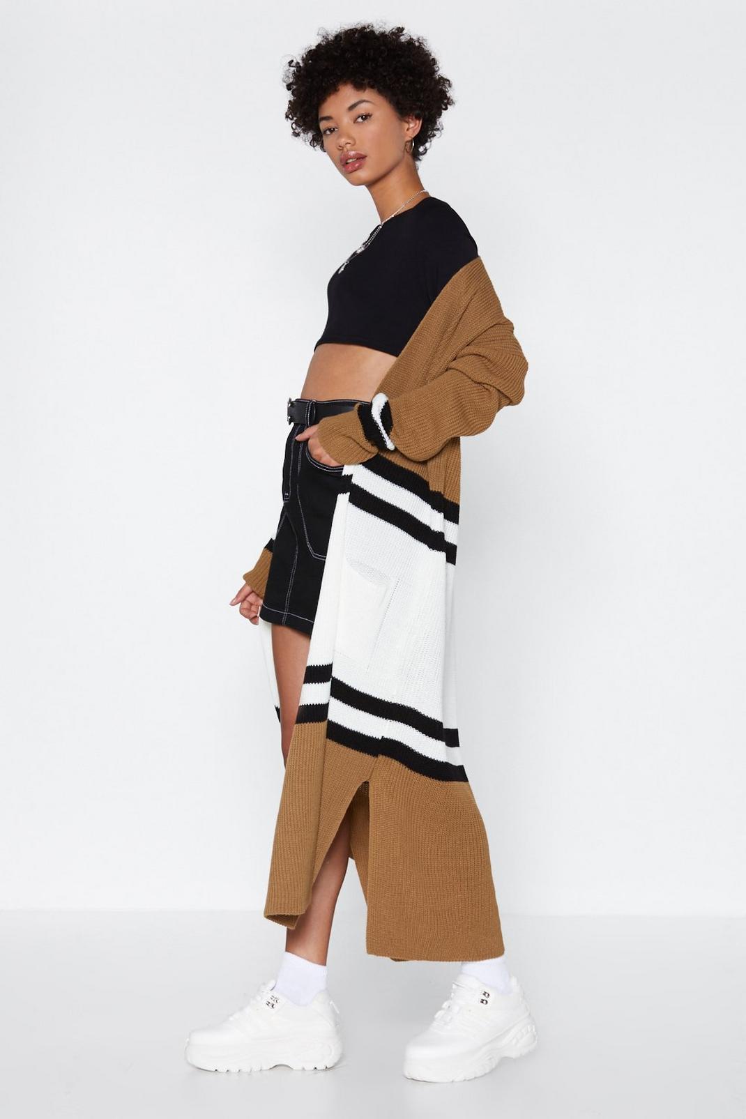 Colorblock Party Longline Cardigan image number 1