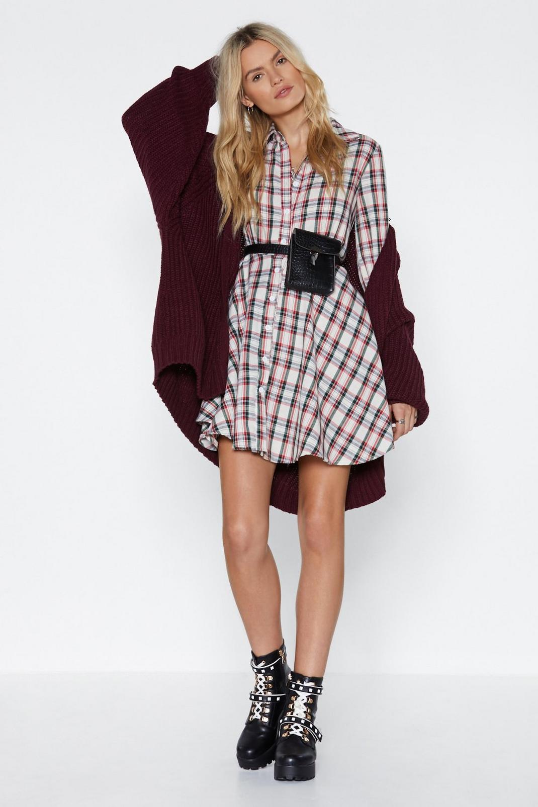 Plaid About You Mini Dress image number 1