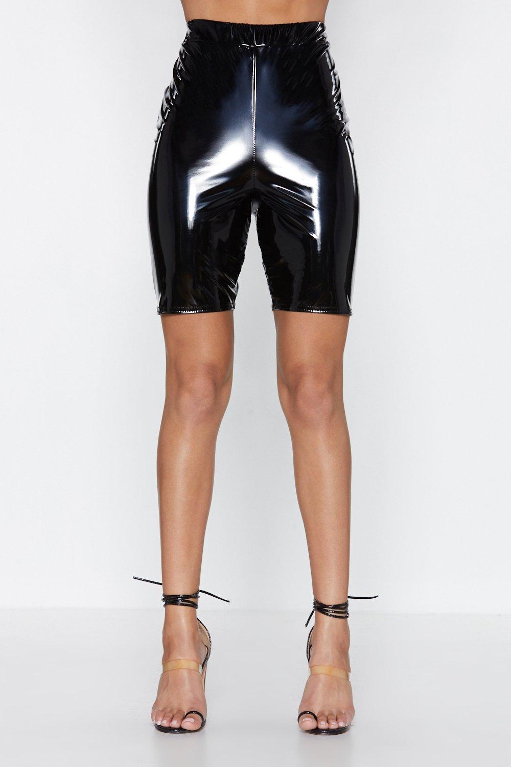 Vinyl y on Time Biker Shorts