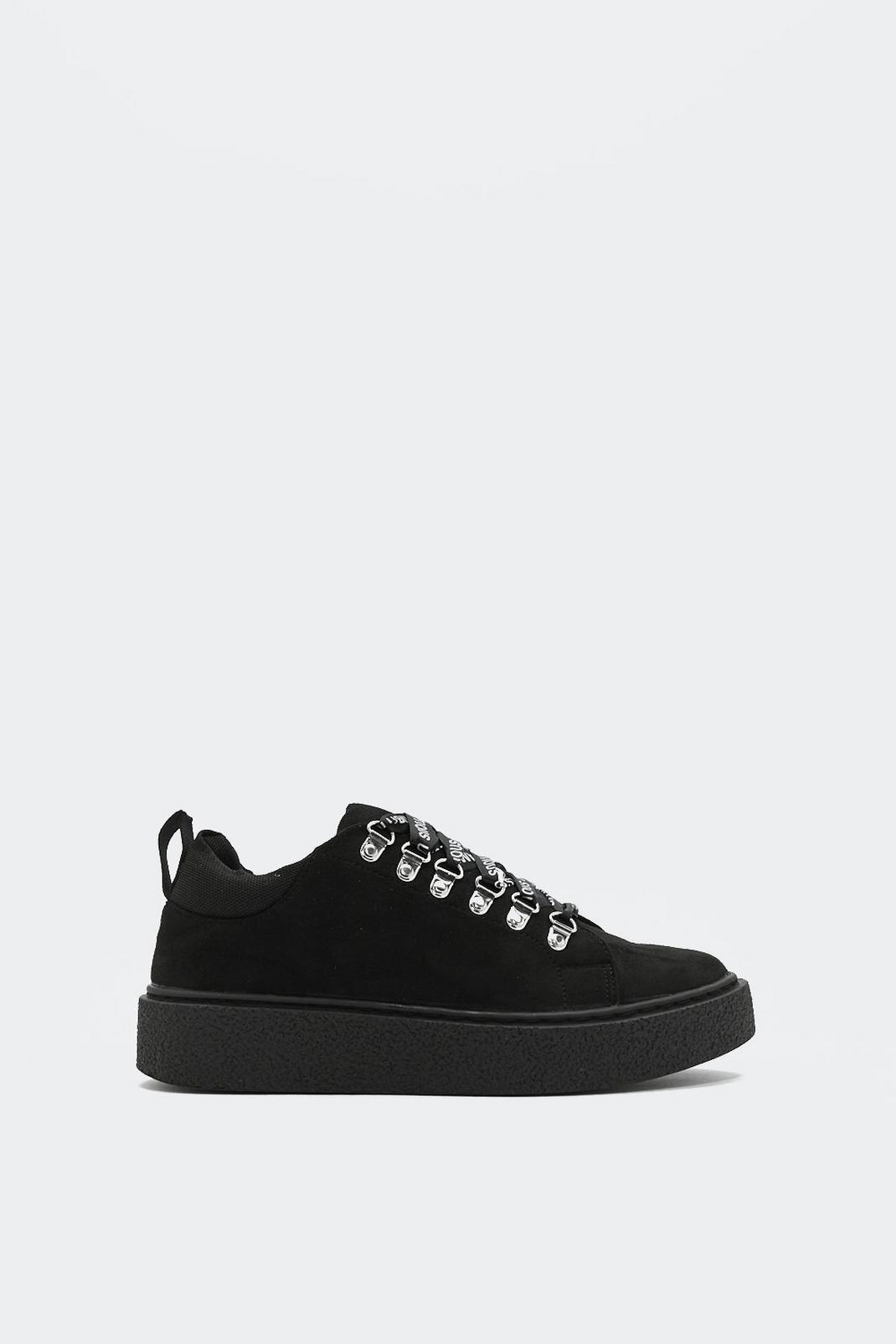 Spell It Out Faux Suede Sneaker image number 1