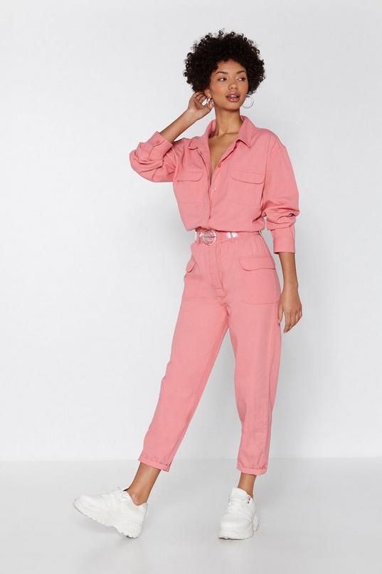 Come to a Boil Denim Boilersuit | Nasty Gal