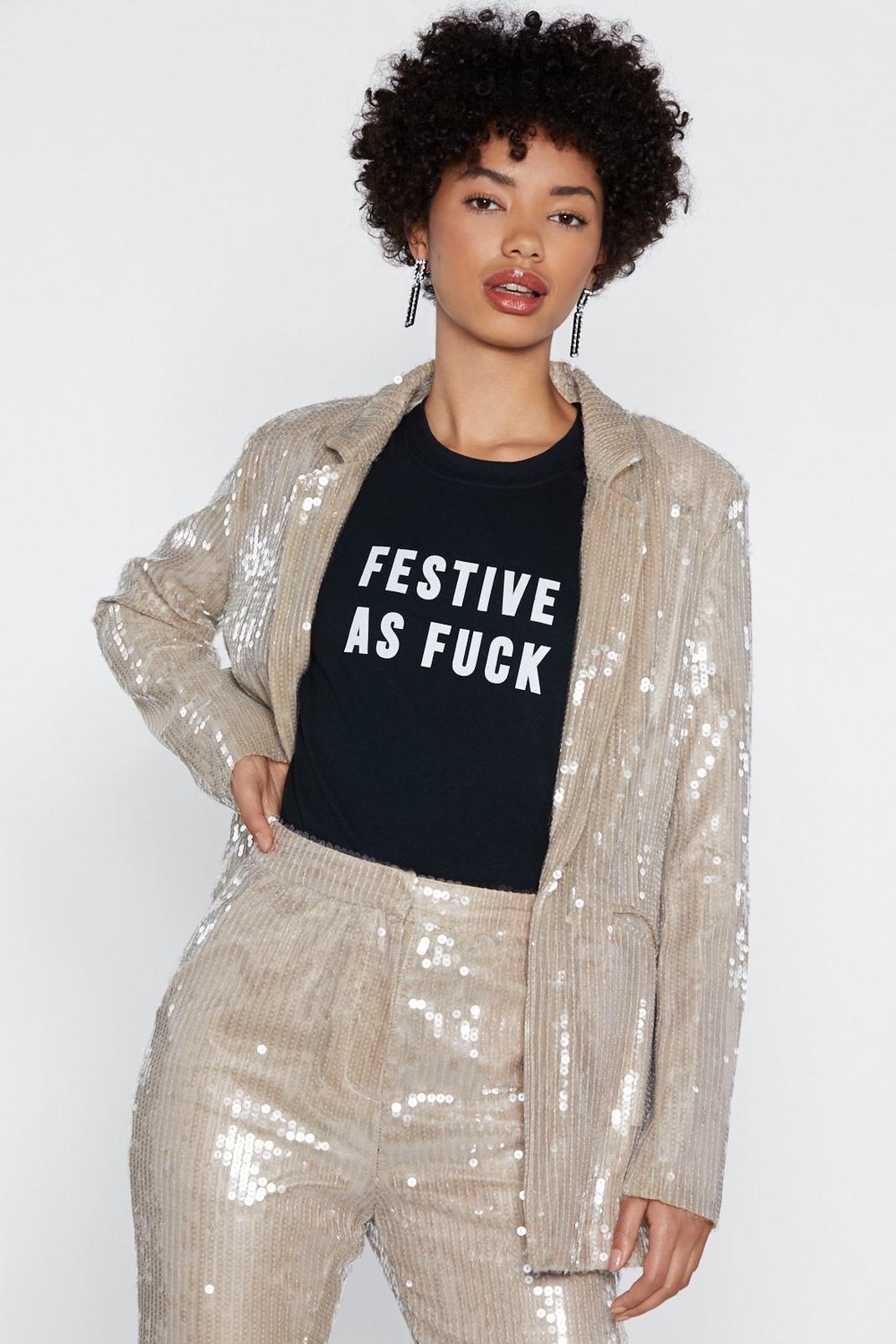 Festive As Fuck Relaxed Tee image number 1