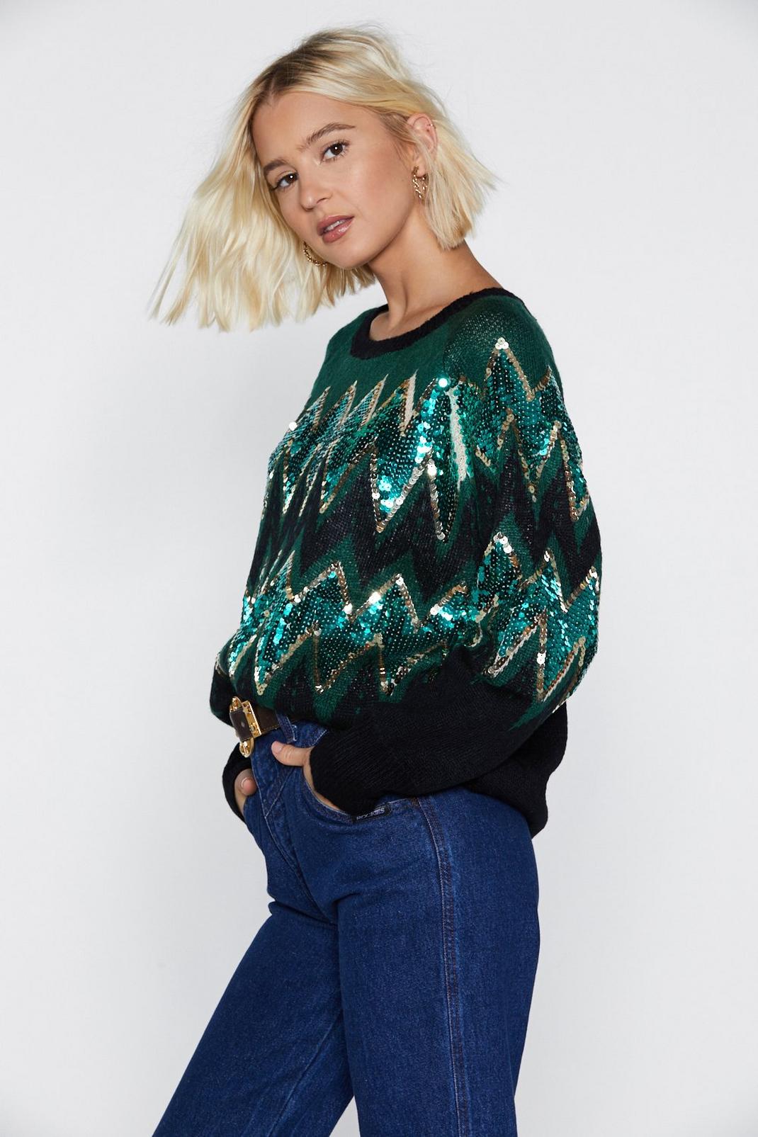 Sequin Your Fortune Knit Sweater | Nasty Gal