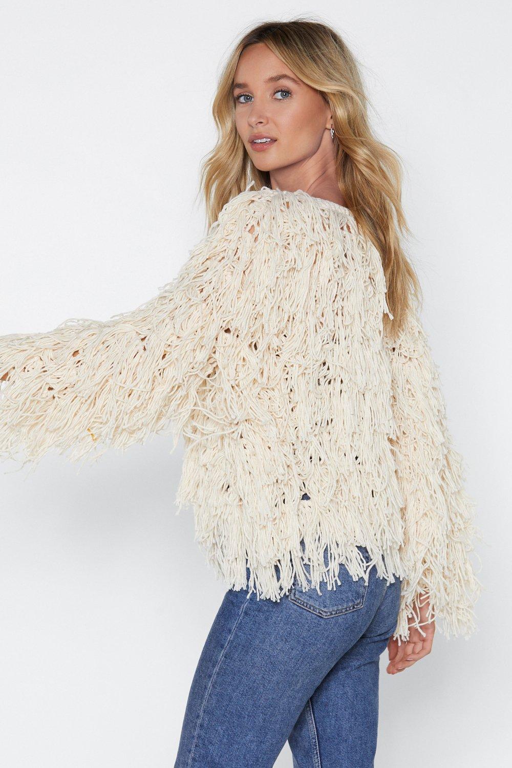 Nasty gal 2025 shaggy cardigan