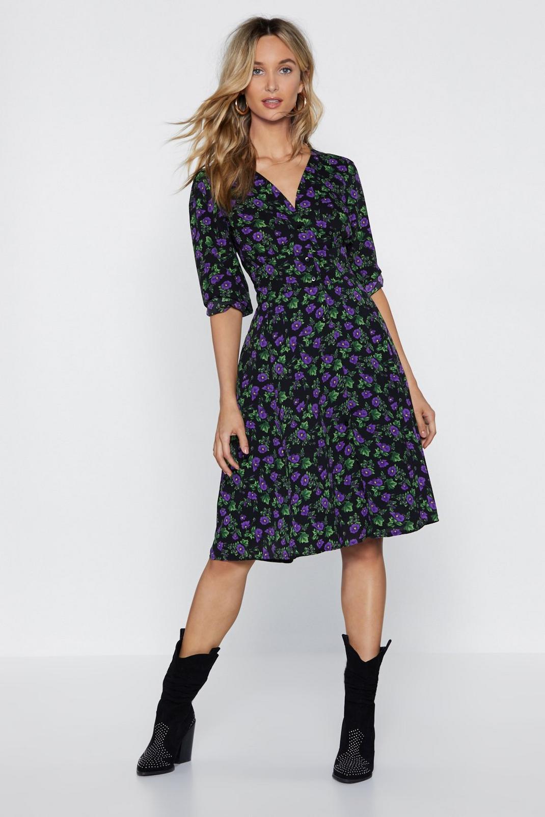 You've Really Blossomed Midi Dress image number 1