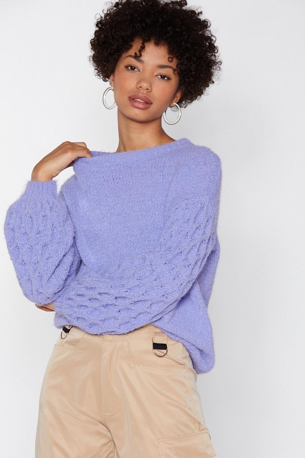 No Doubt About Knit Blouson Sweater image number 1