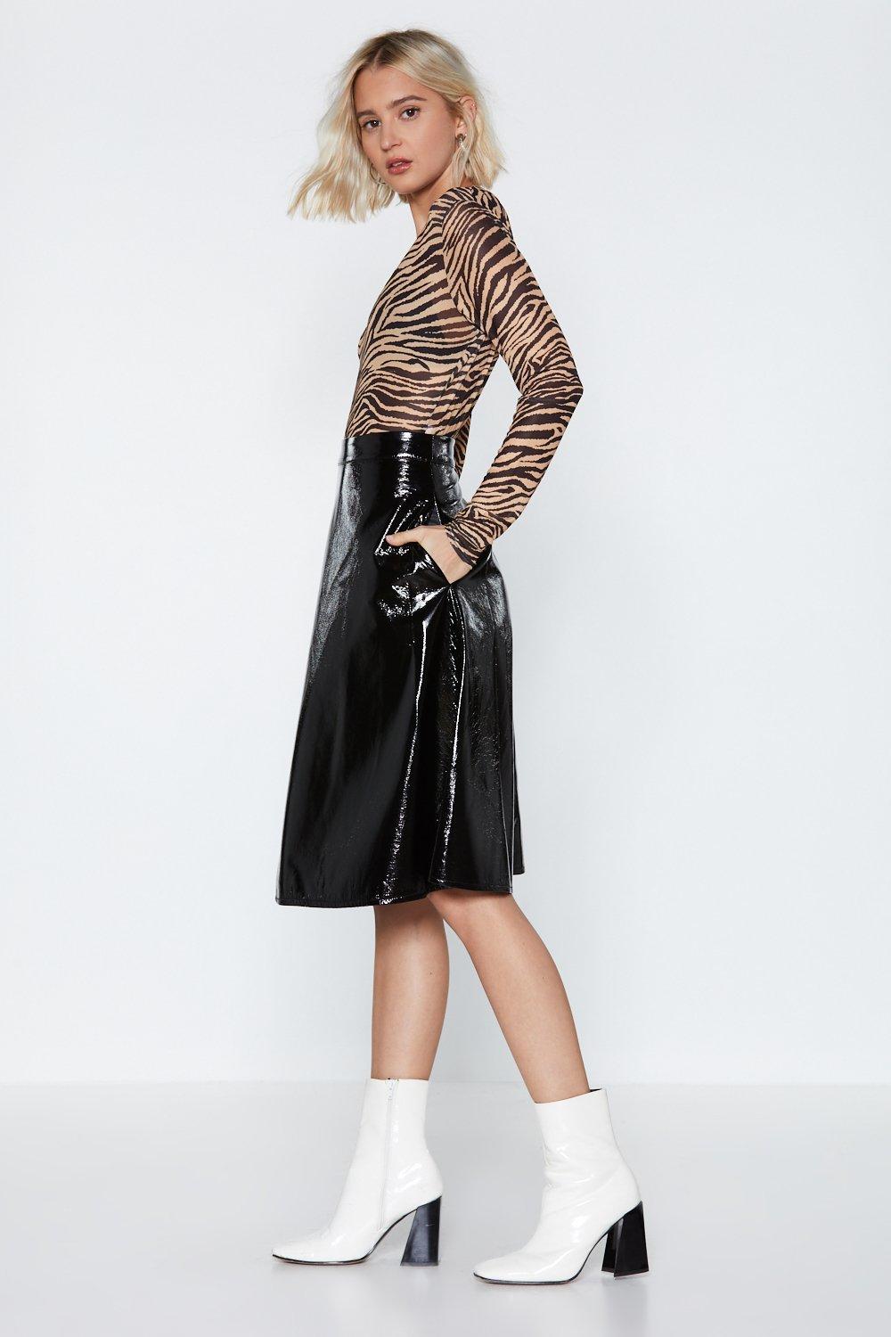 Vinyl ly Found You Midi Skirt