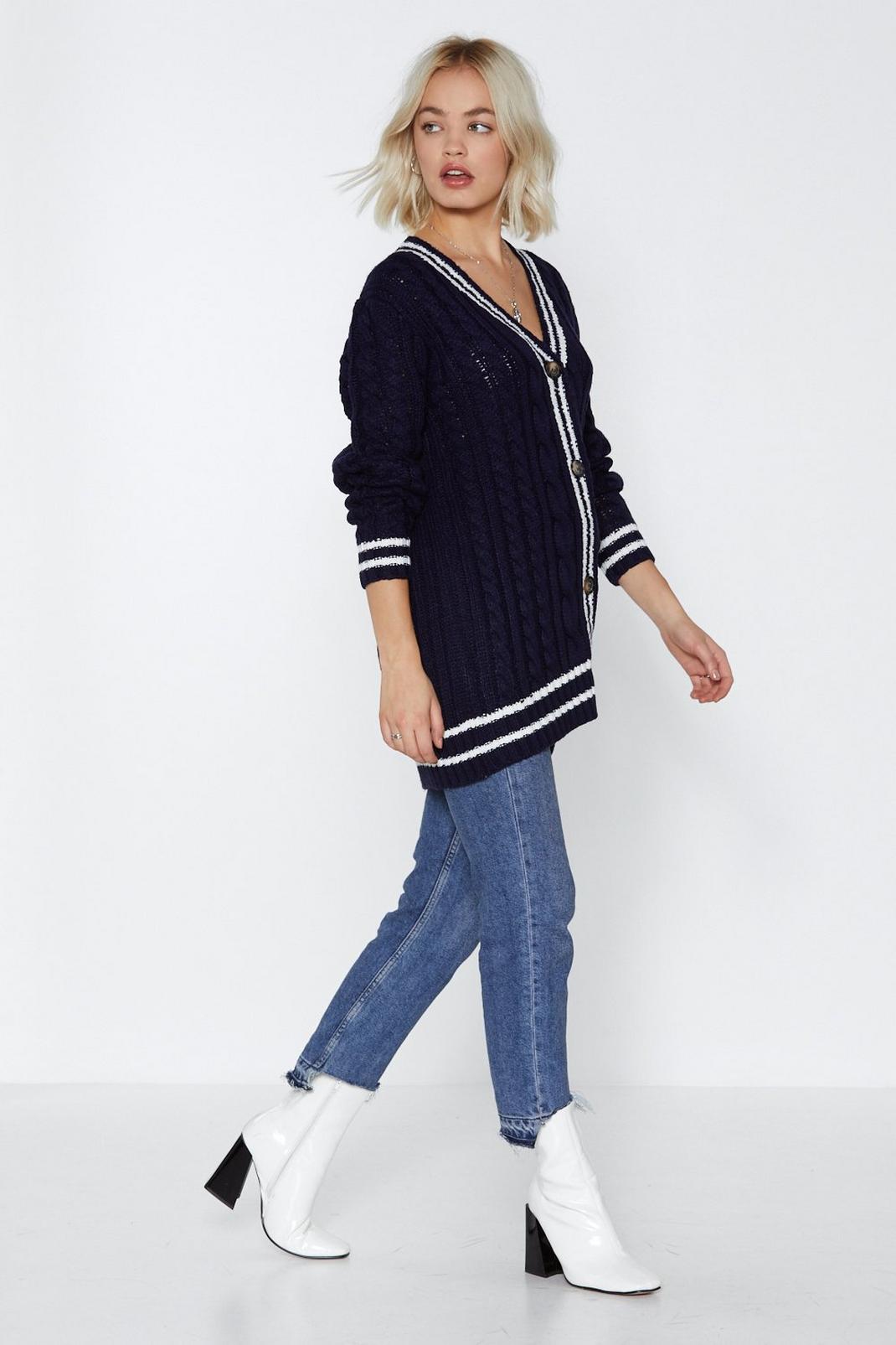 Got Knit Going On Striped Cardigan image number 1