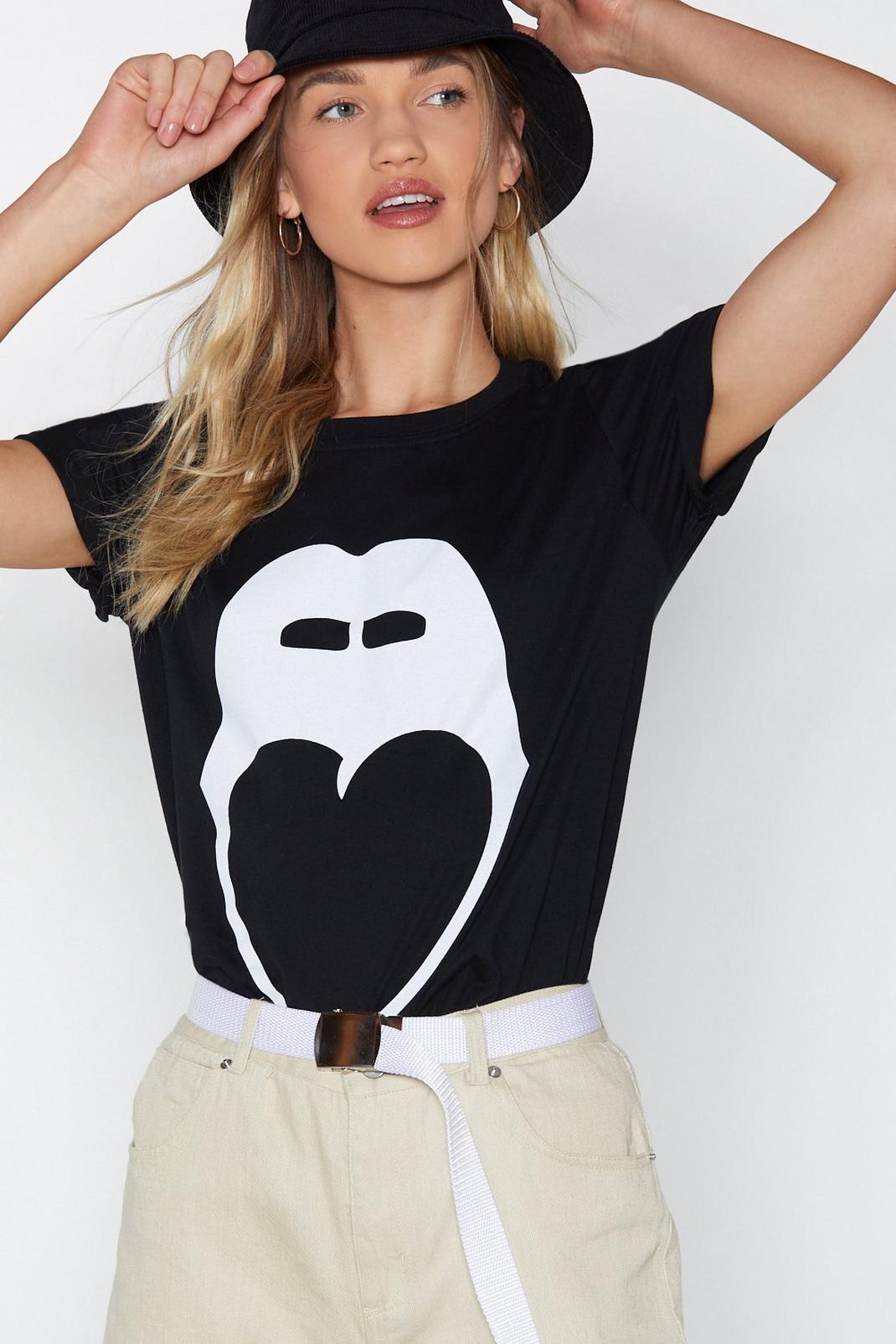 Nasty Gal Mouth Off Relaxed Tee image number 1
