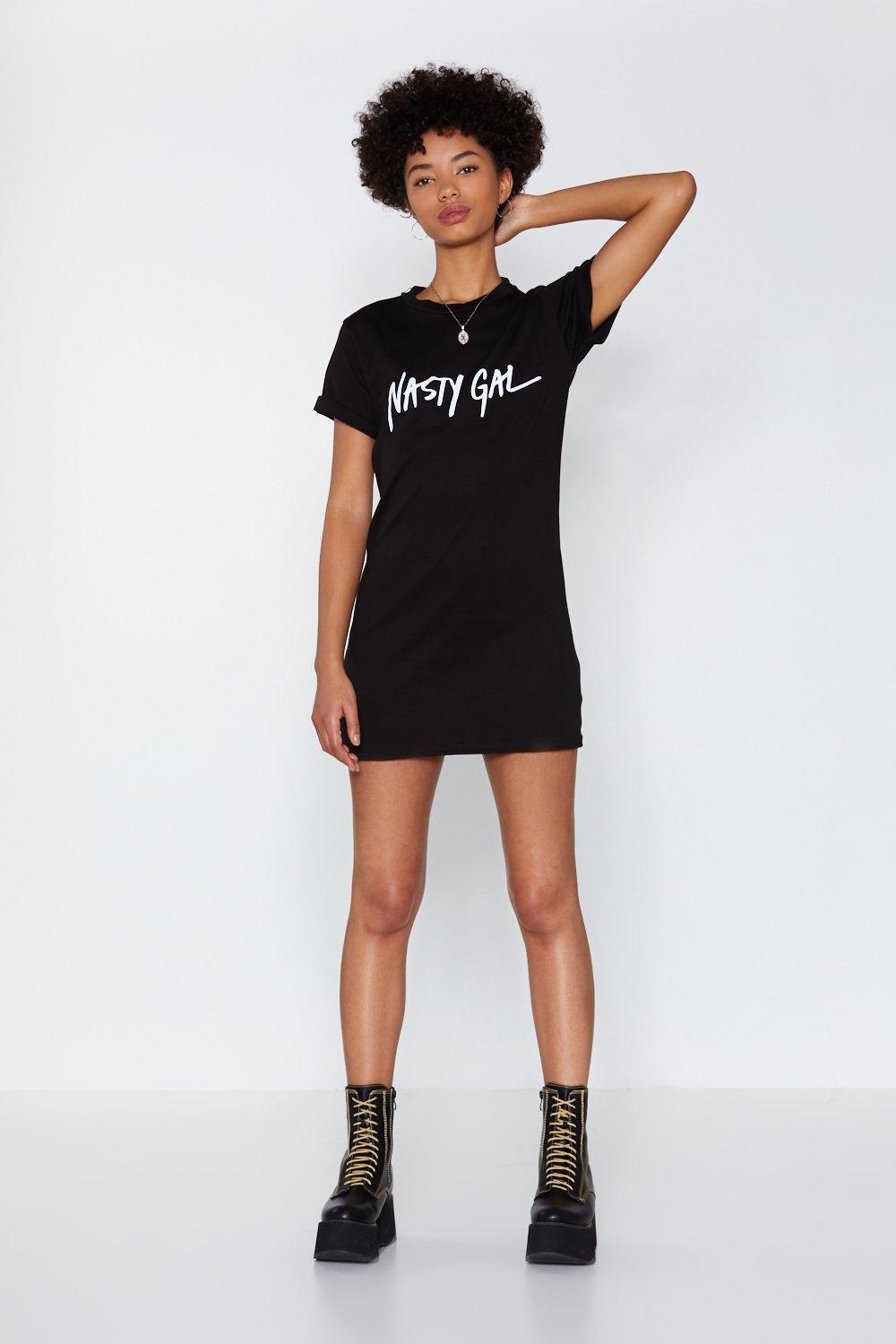 t shirt dress nasty gal