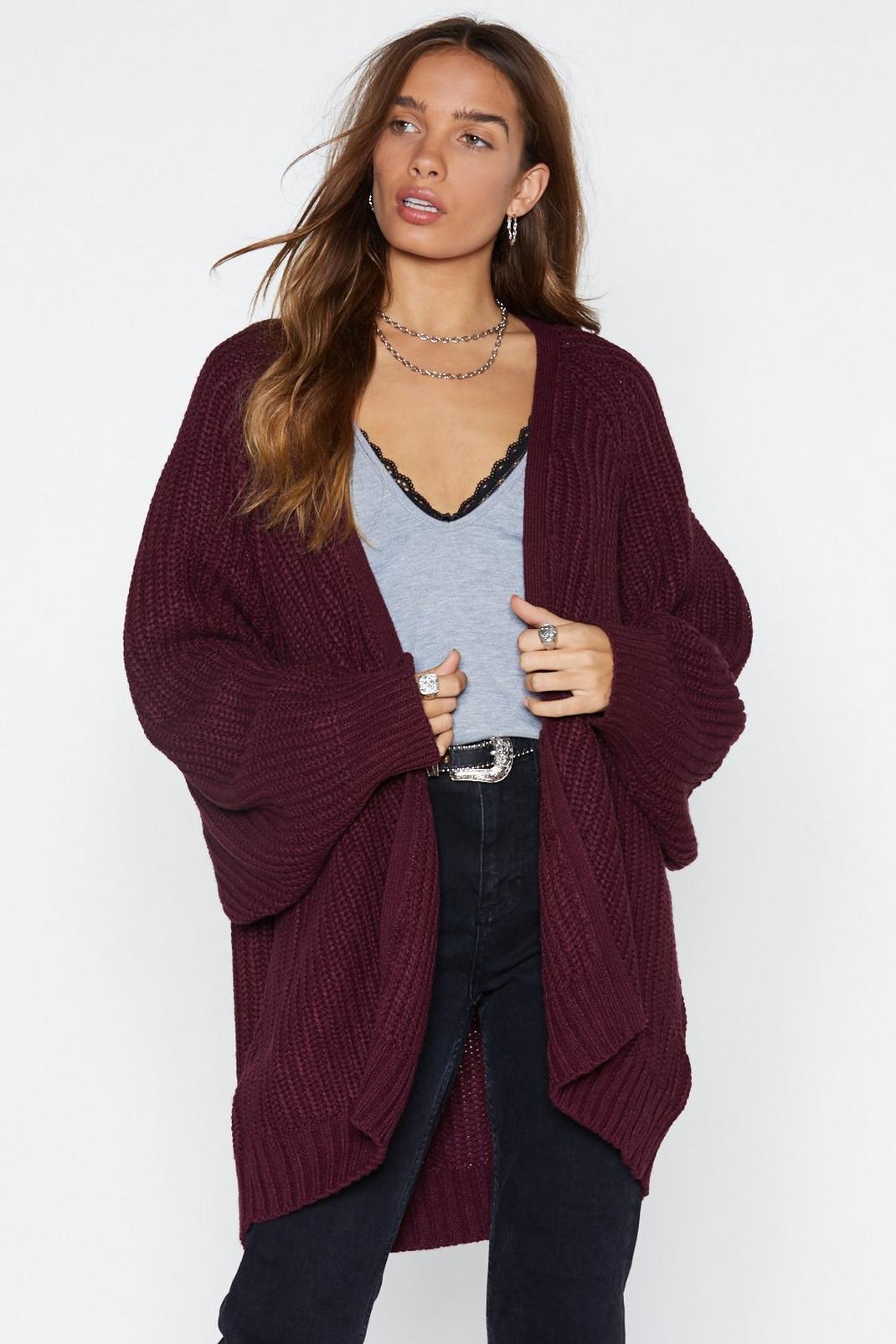 You Can Do Knit Oversized Cardigan | Nasty Gal