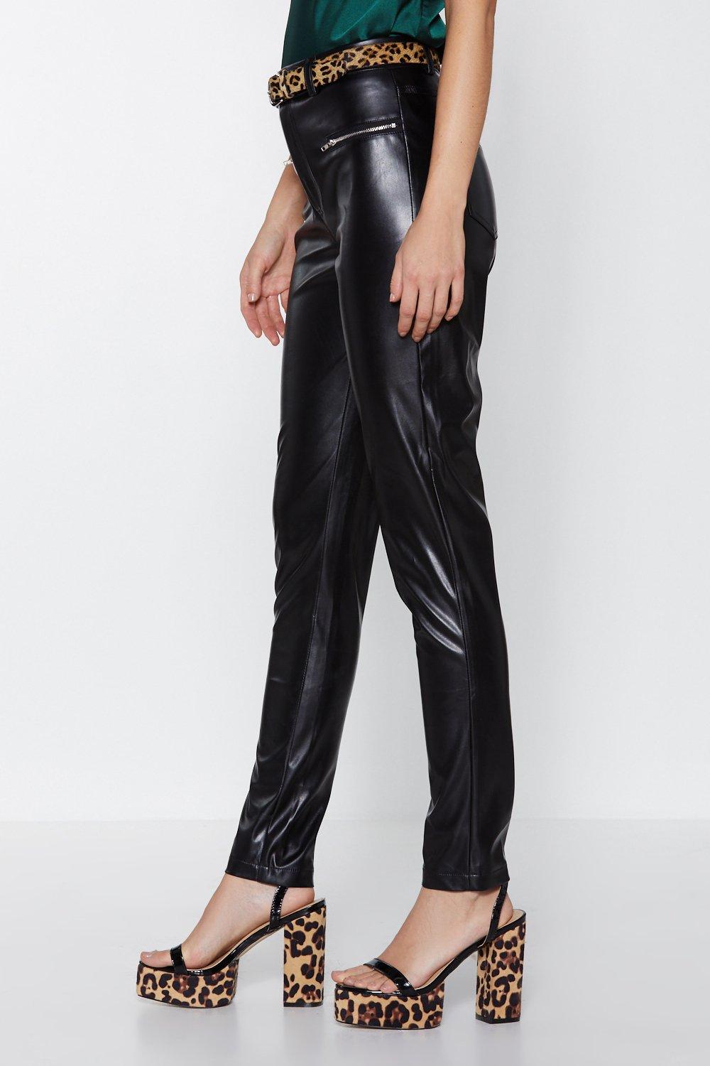 Shine On Faux Leather Pants