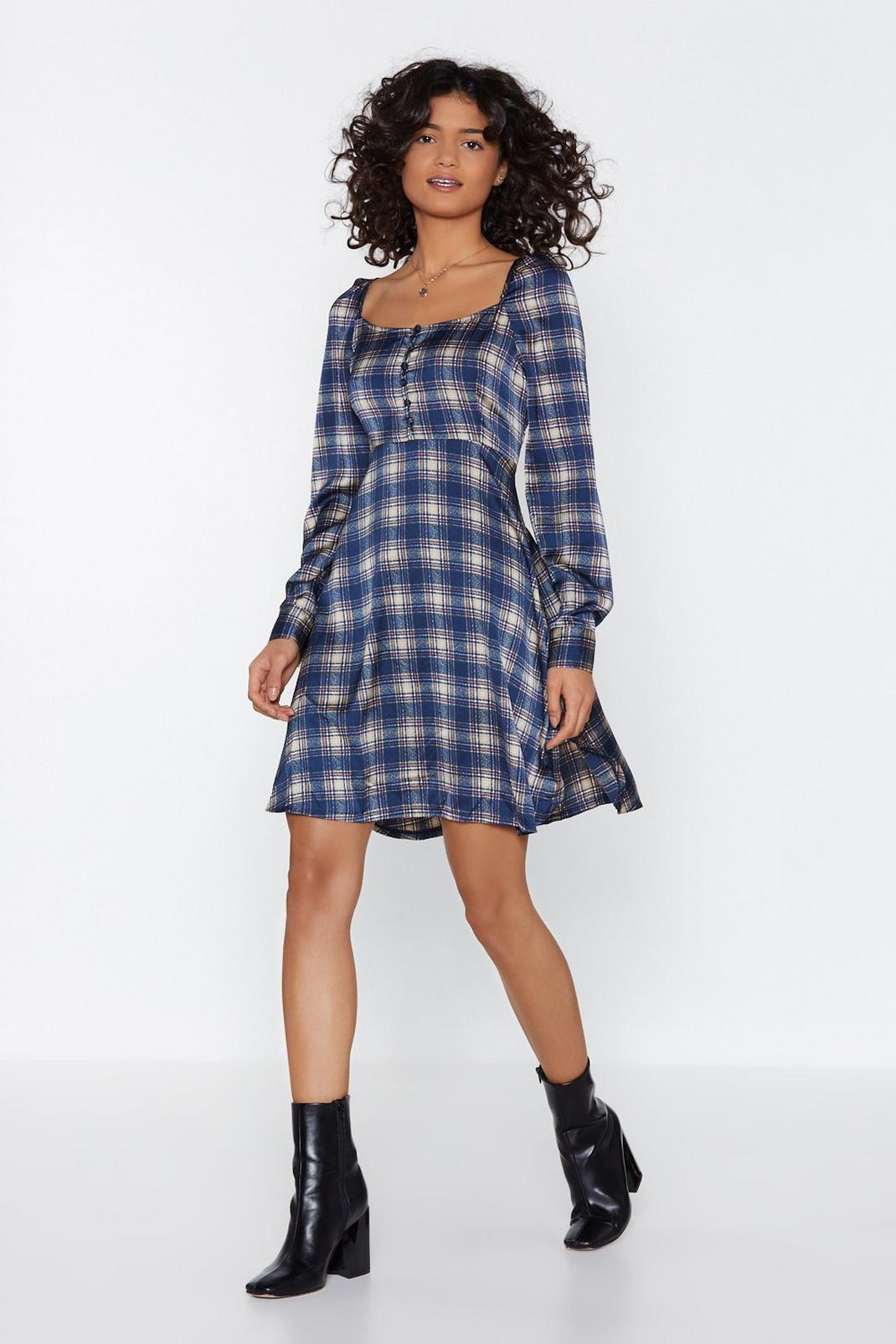 Streak of Plaid Luck Square Dress image number 1
