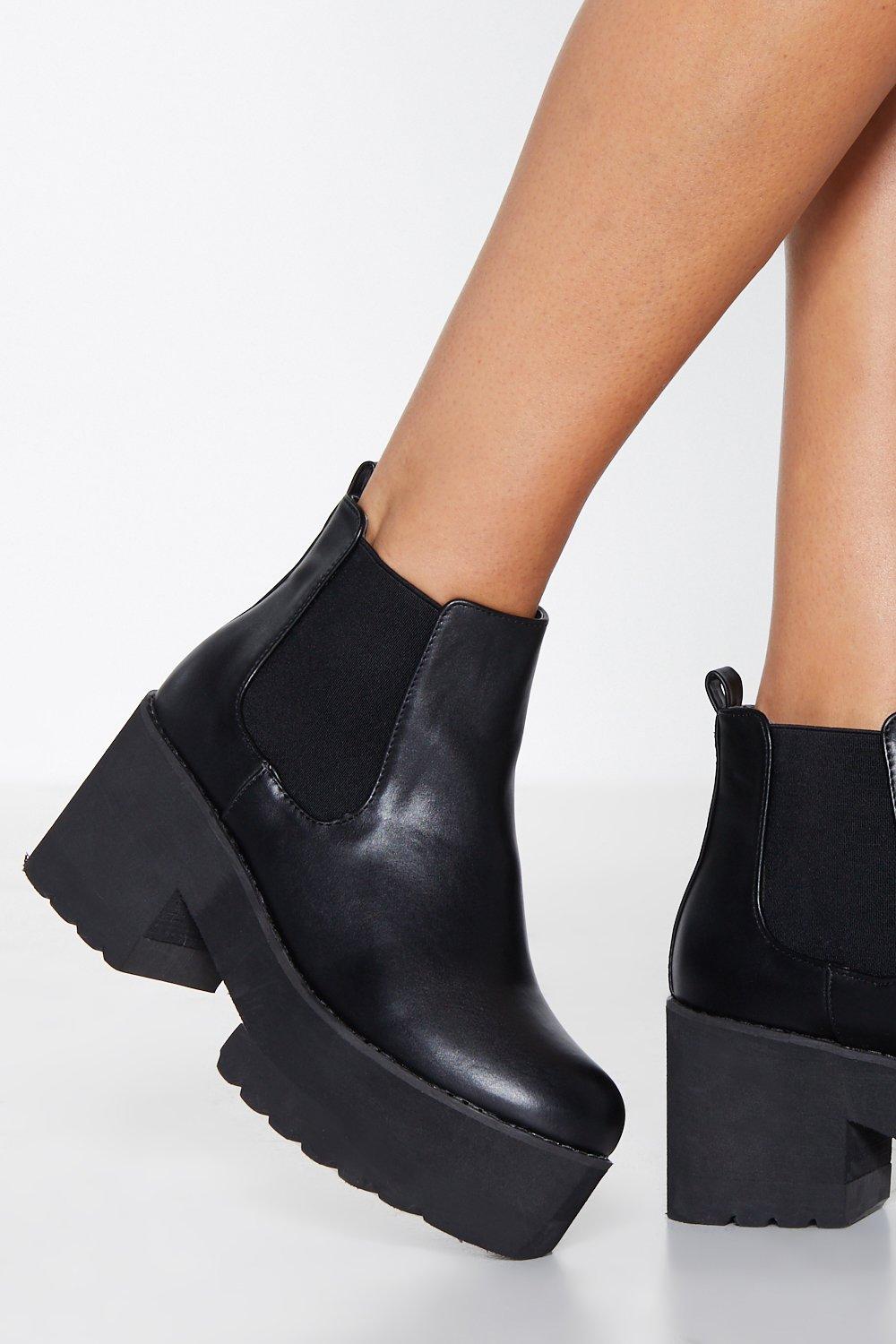 Top of the sale world platform chelsea boot