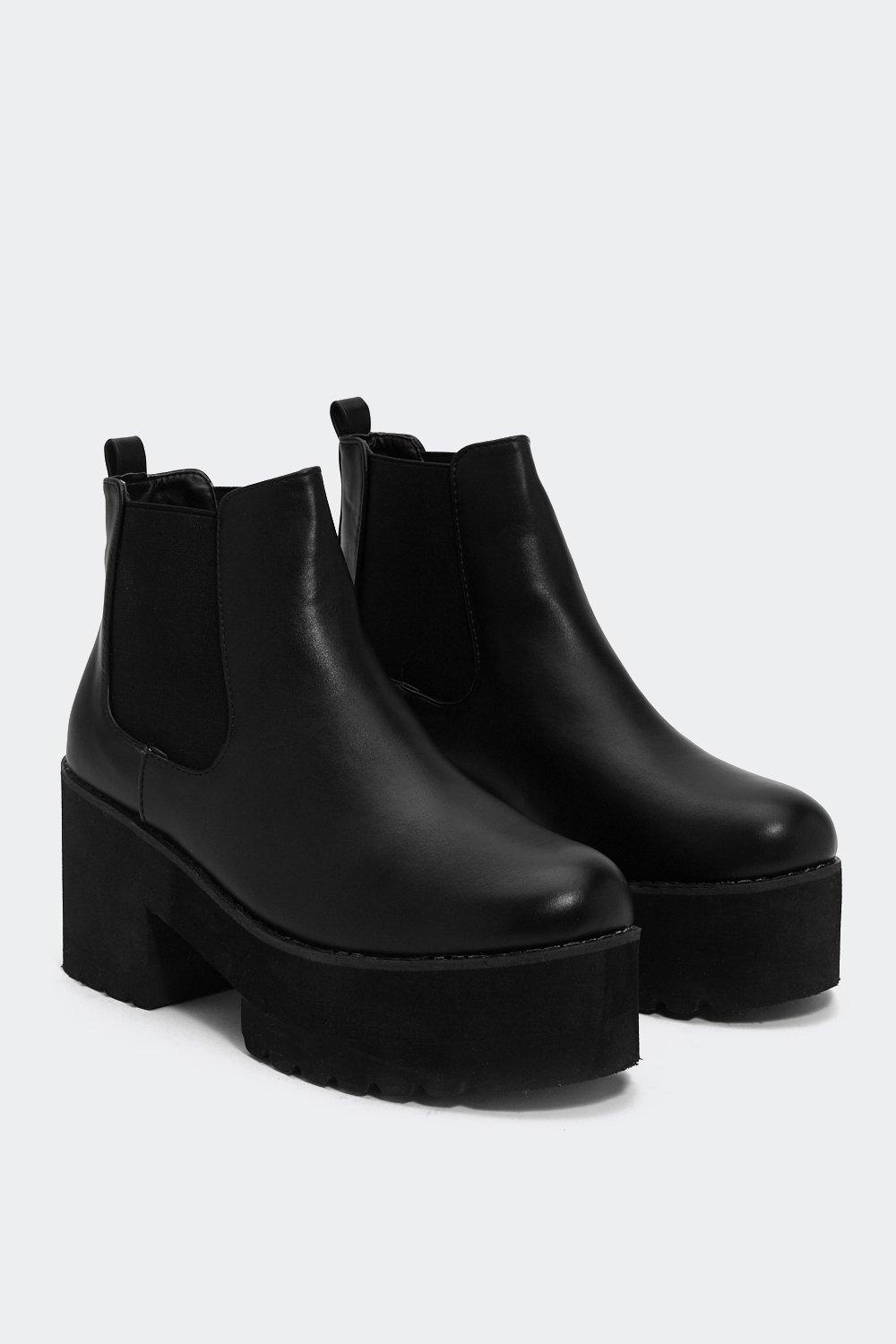 Top of the sale world platform chelsea boot