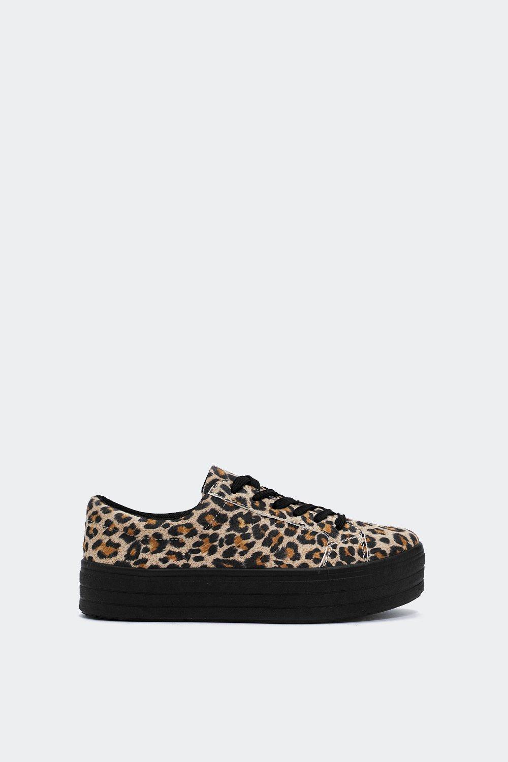 leopard platform sneakers