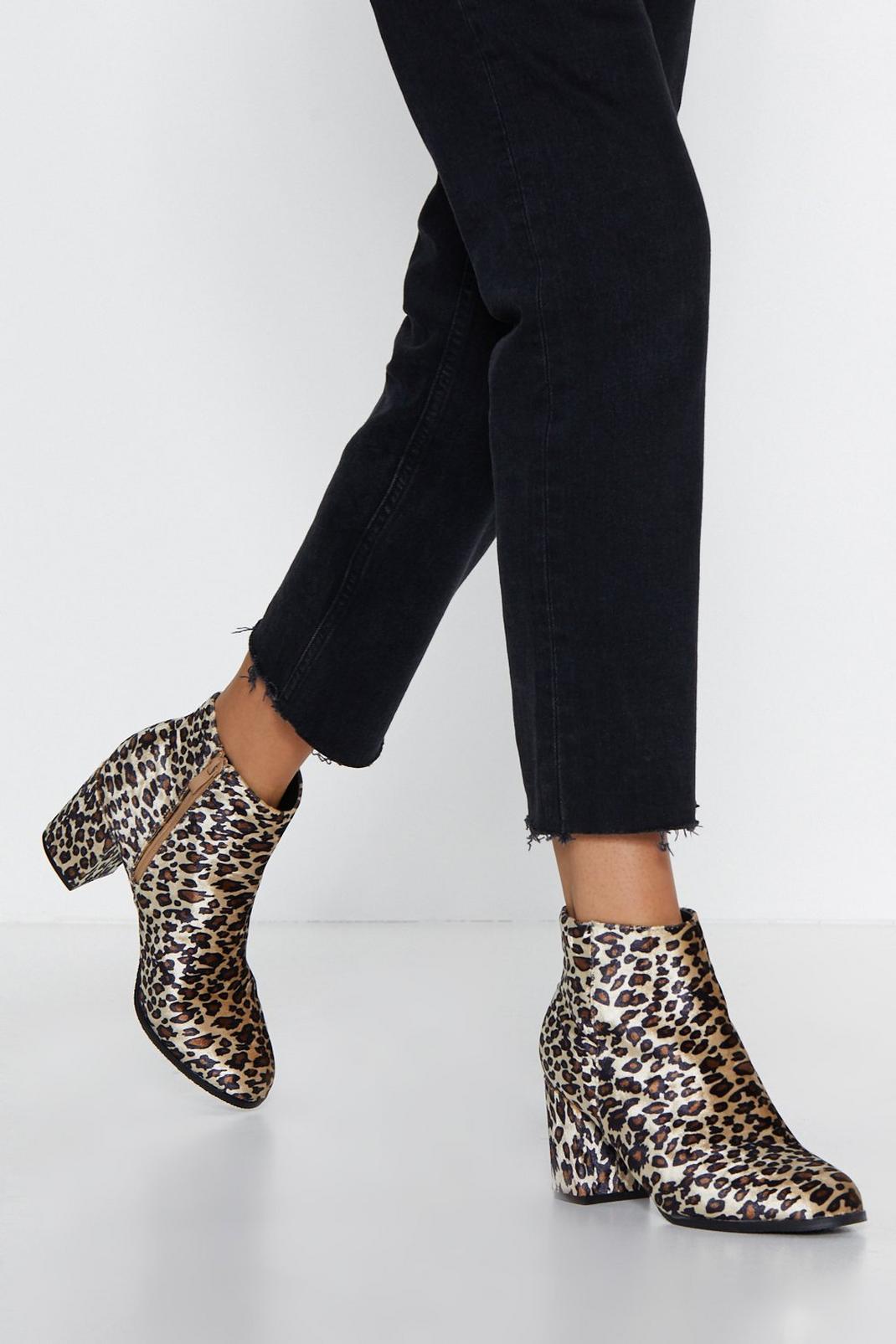 Meow Look Here Leopard Boot image number 1