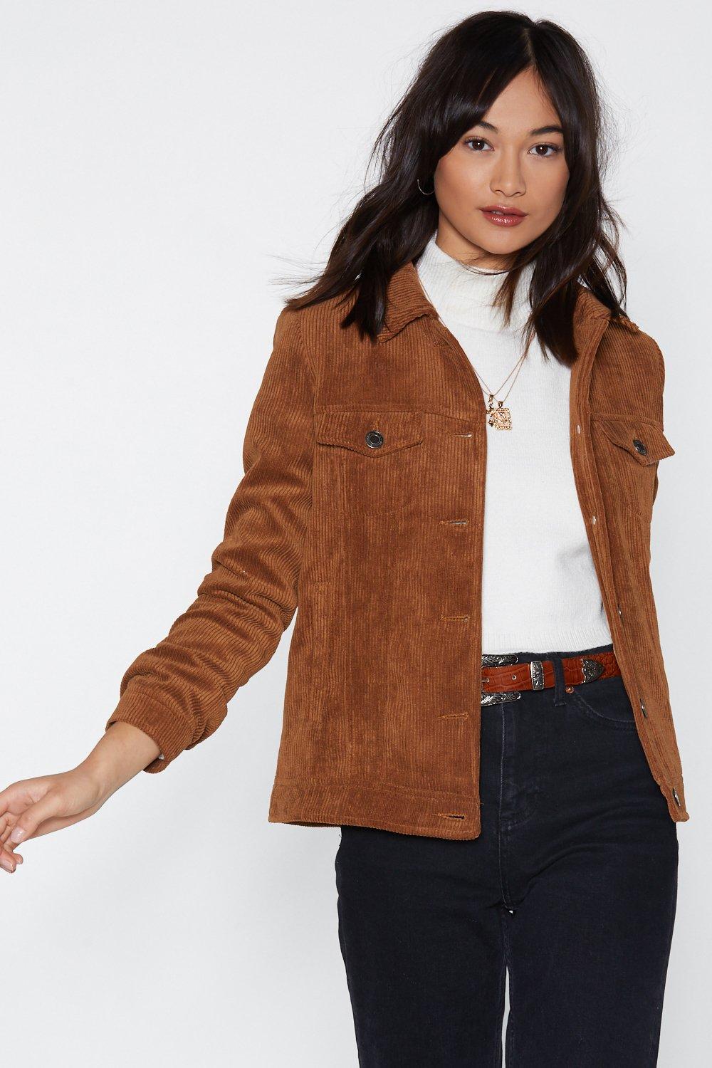 nasty gal cord jacket