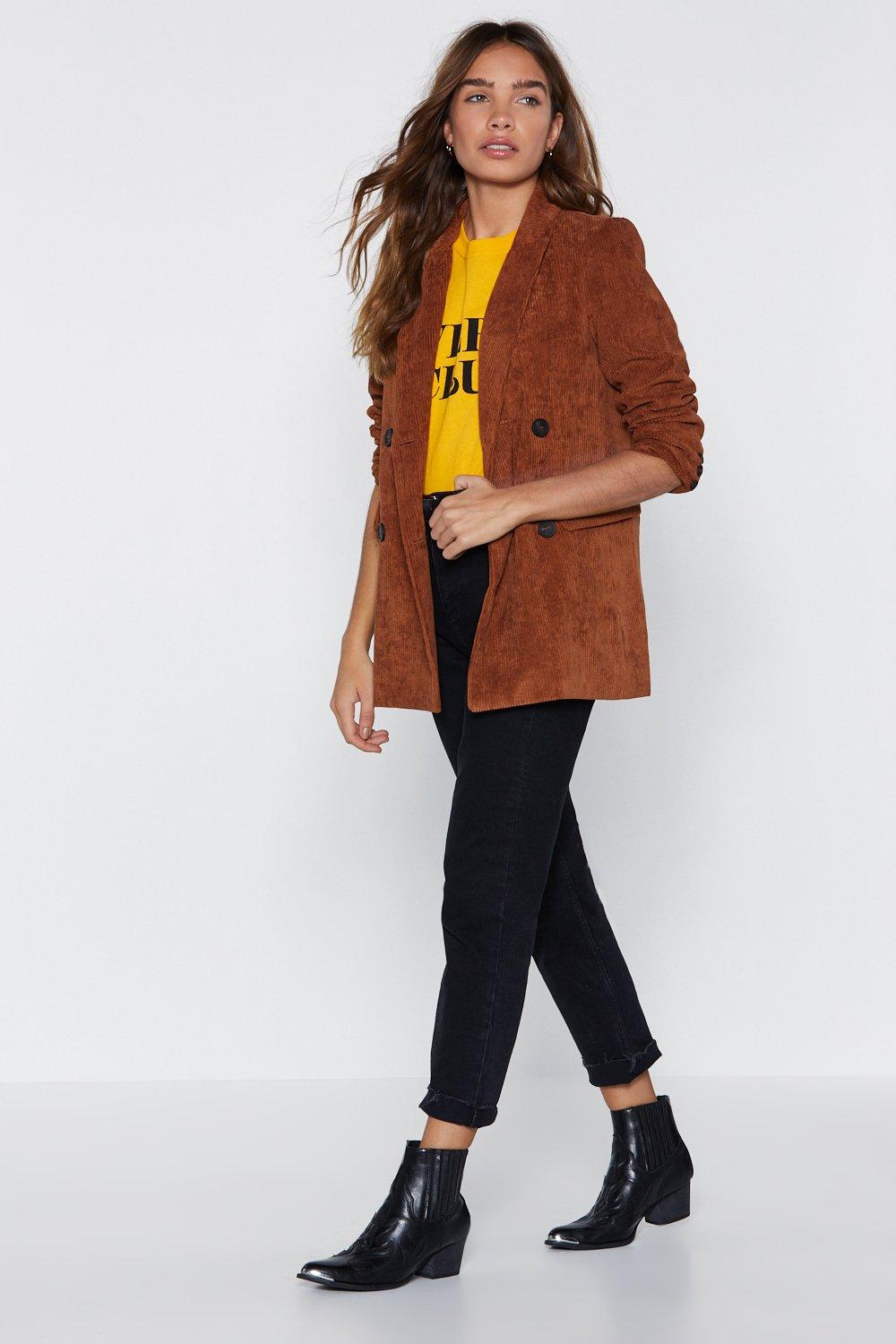 nasty gal cord jacket