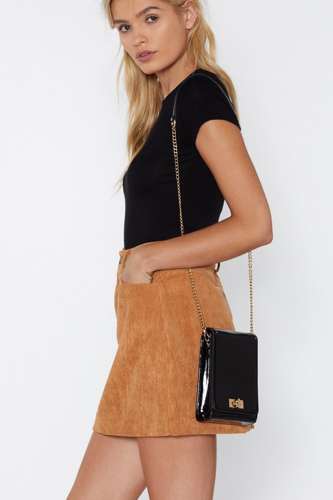 WANT On Your Shoulders Patent Crossbody Bag image number 1
