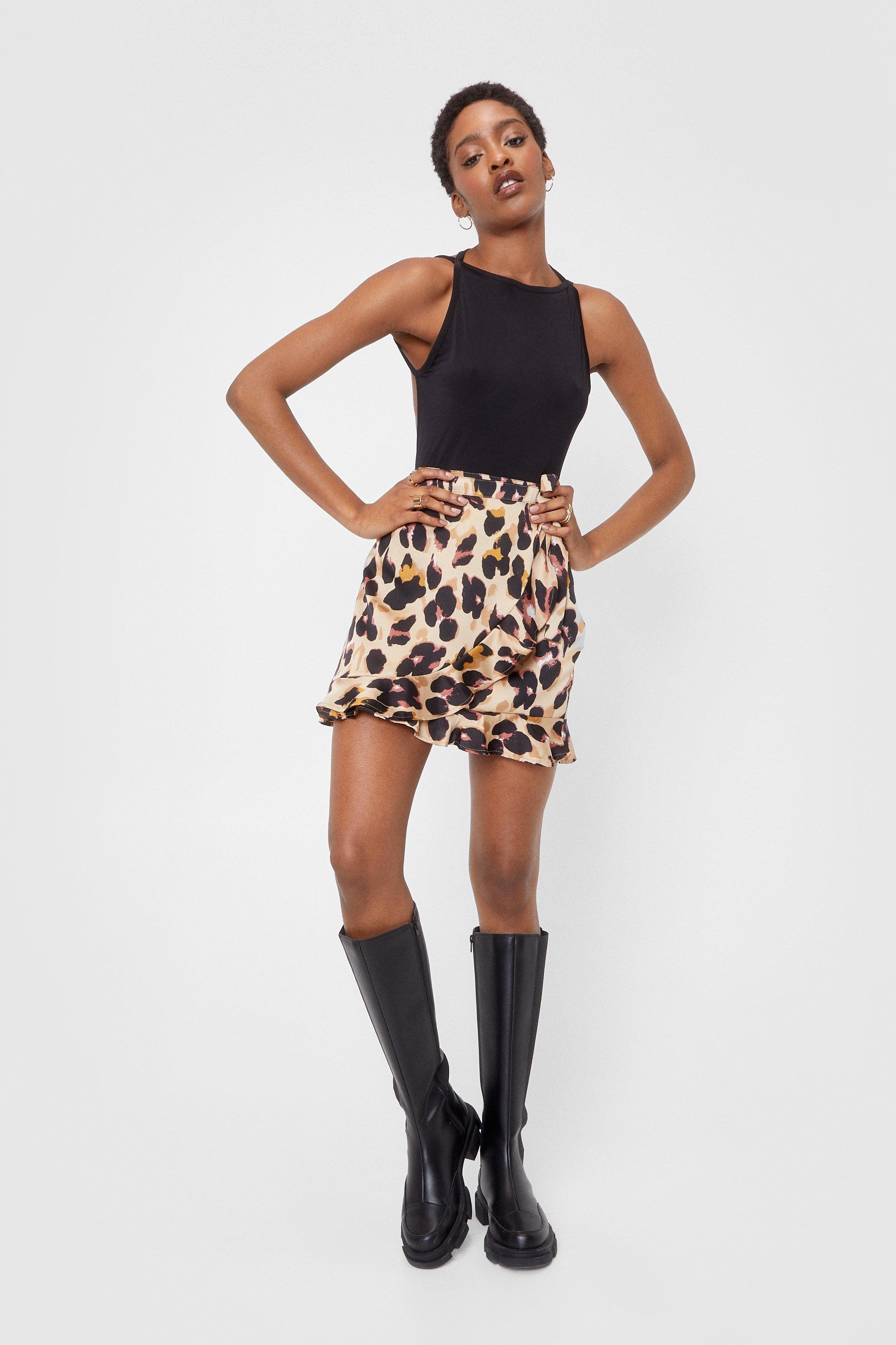 leopard skirt wrap