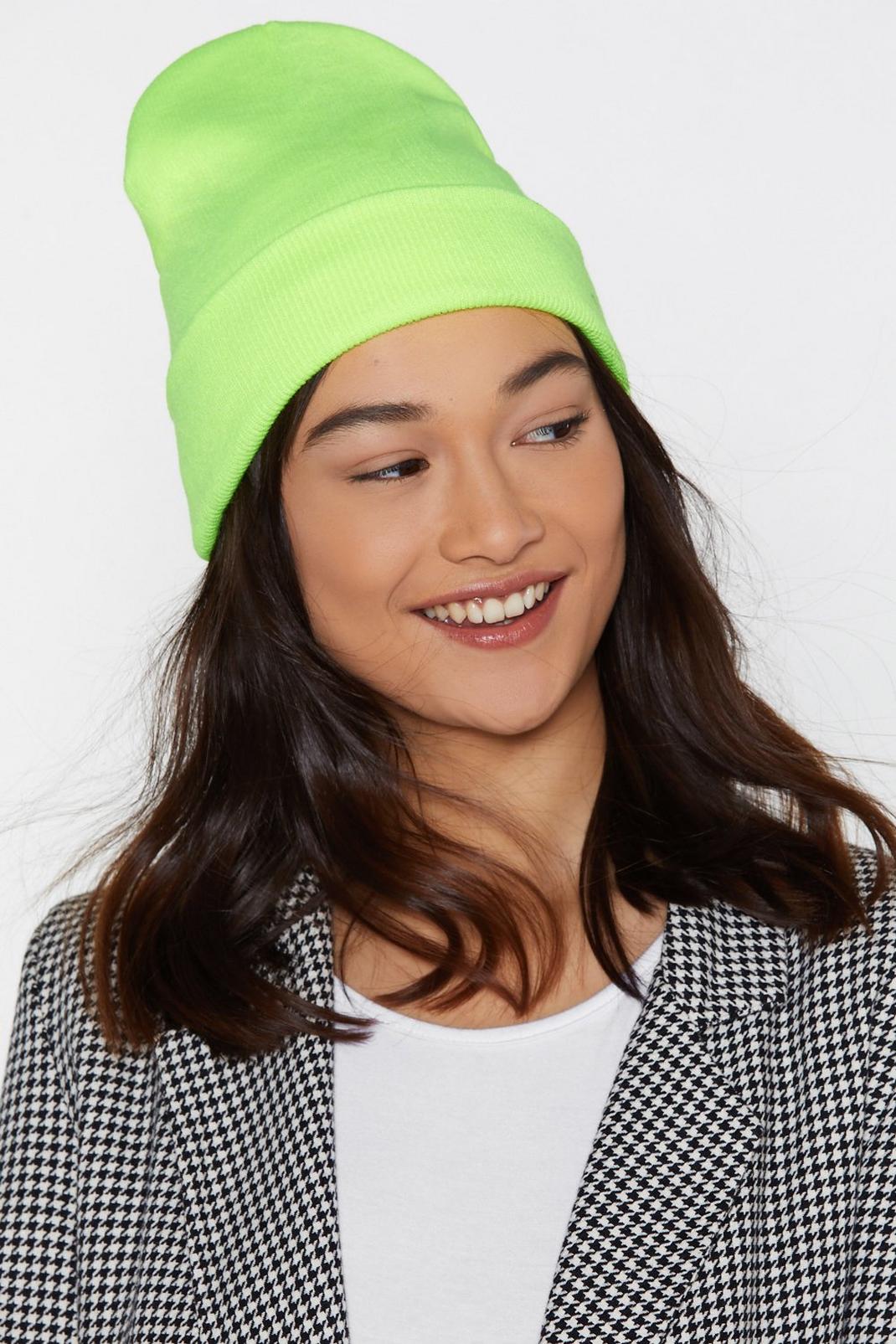 Rave It Up Neon Beanie image number 1