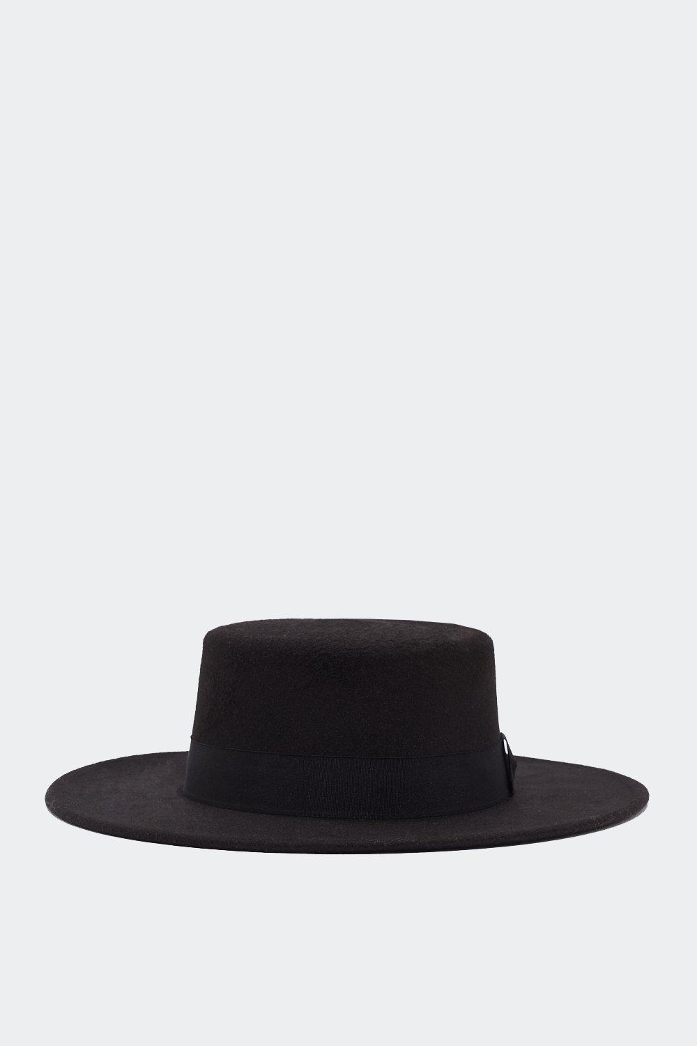 Black Wide Brim Hat