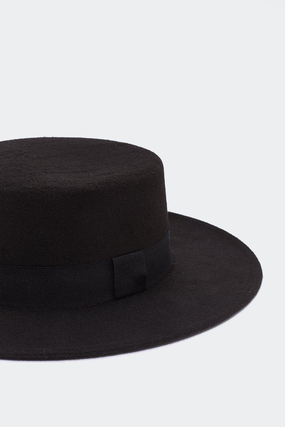Flat Top Wide Brim Hat