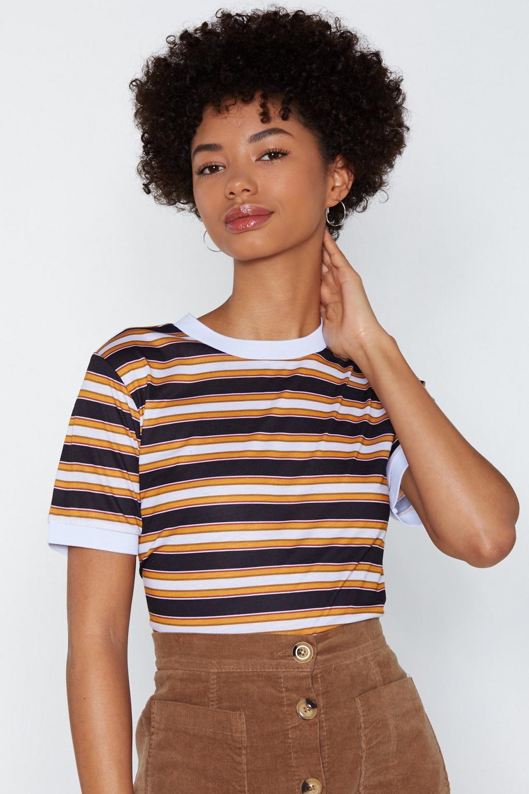 Ringer Me Later Striped Tee image number 1