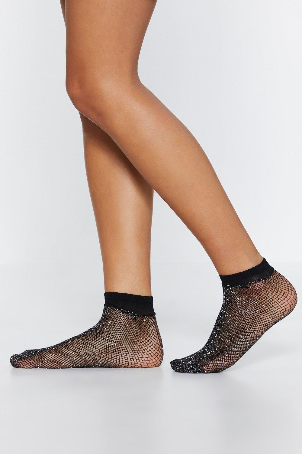 Chaussettes en r sille Filet de mon Chemin Nasty Gal